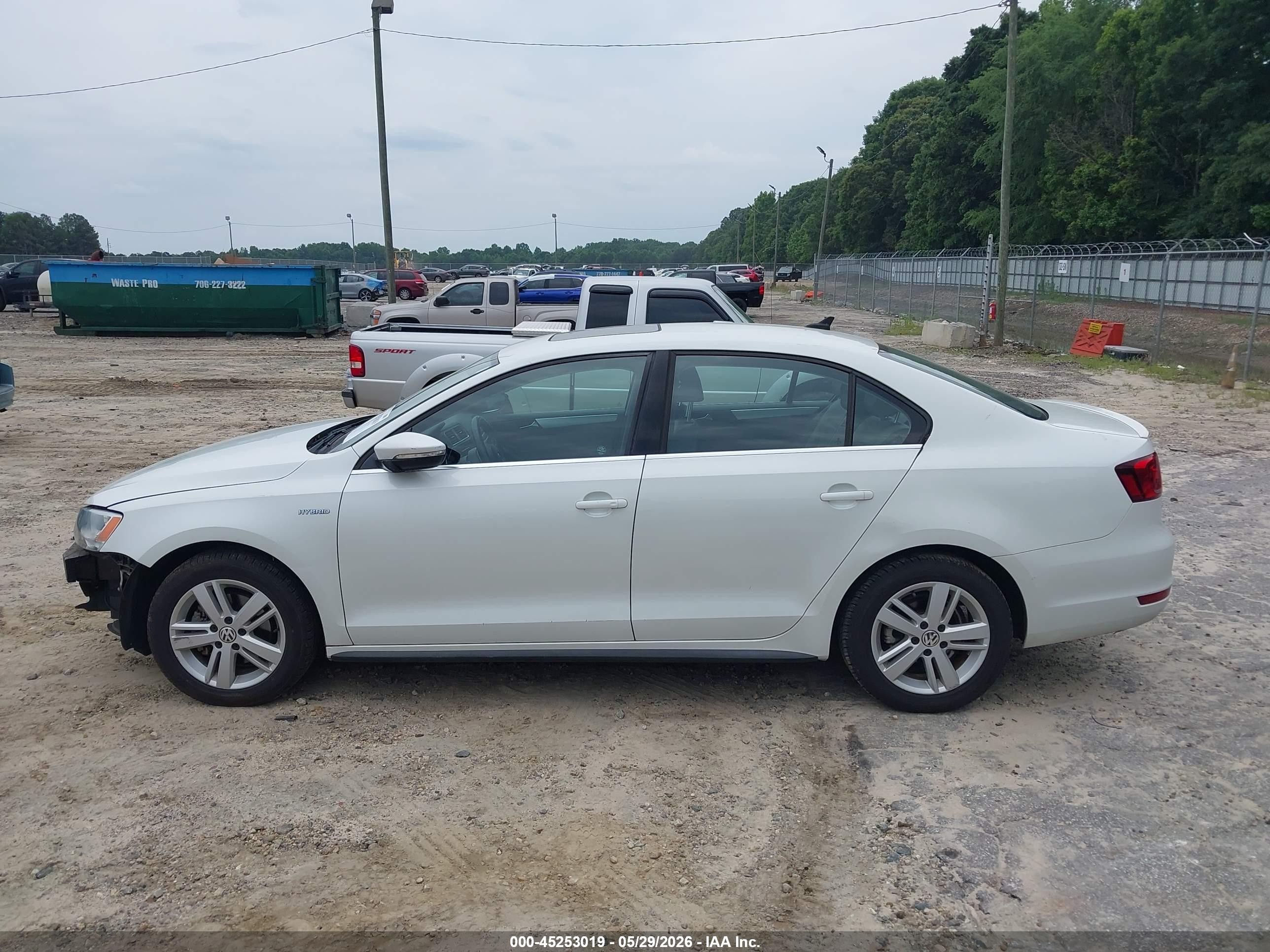 2013 Volkswagen Jetta Hybrid Sel White vin: 3VW637AJ6DM283098
