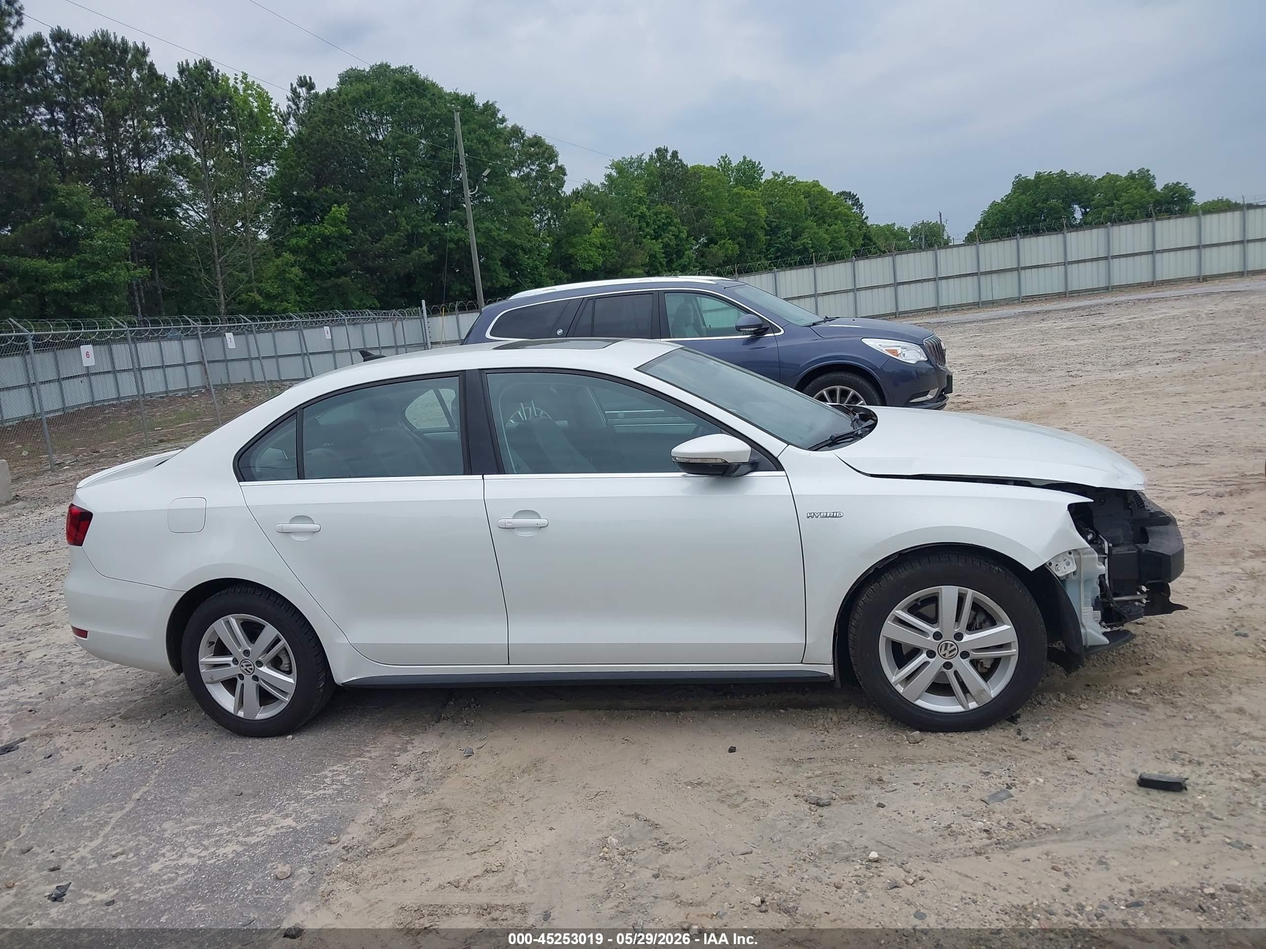 2013 Volkswagen Jetta Hybrid Sel White vin: 3VW637AJ6DM283098