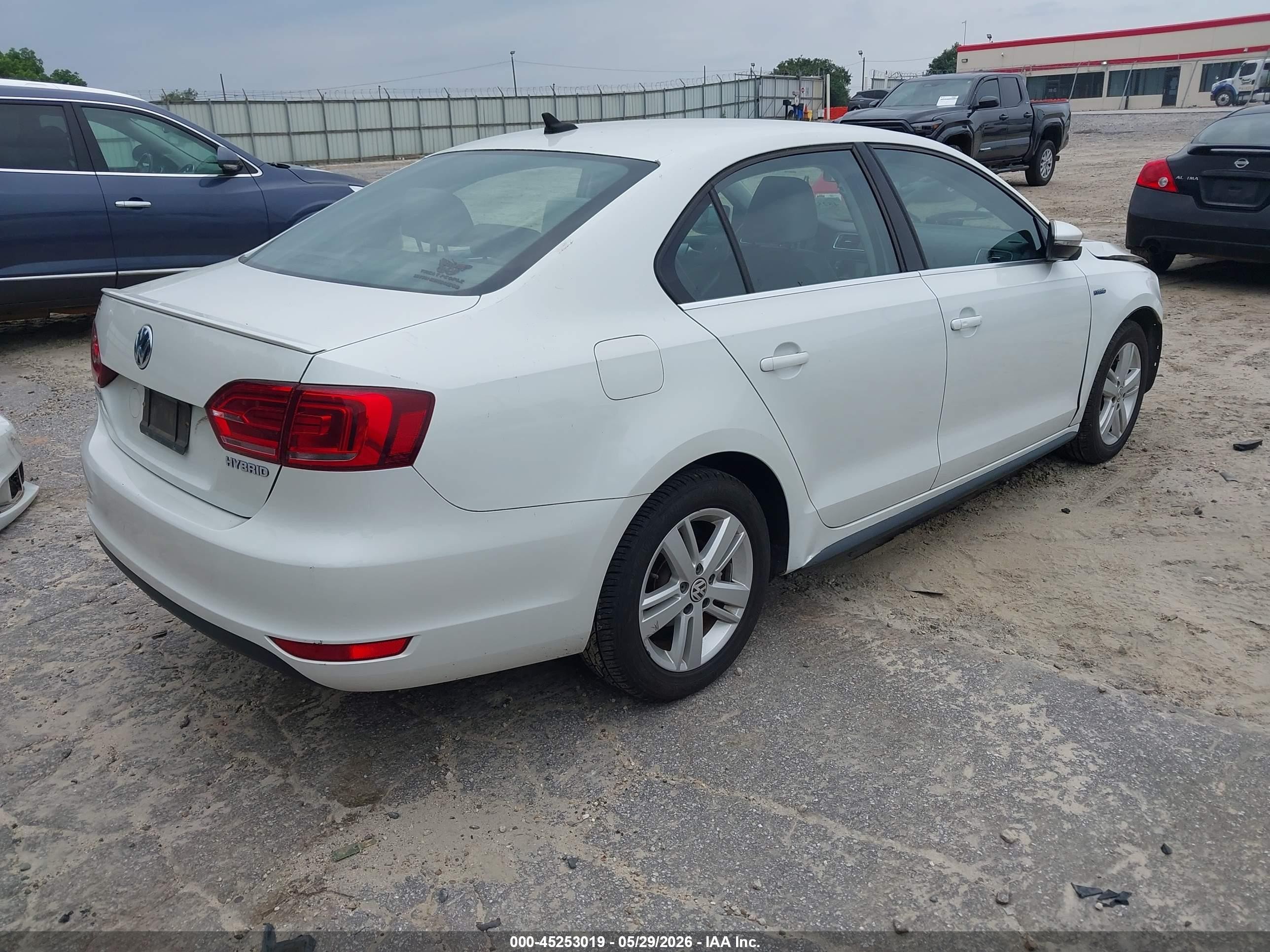 2013 Volkswagen Jetta Hybrid Sel White vin: 3VW637AJ6DM283098