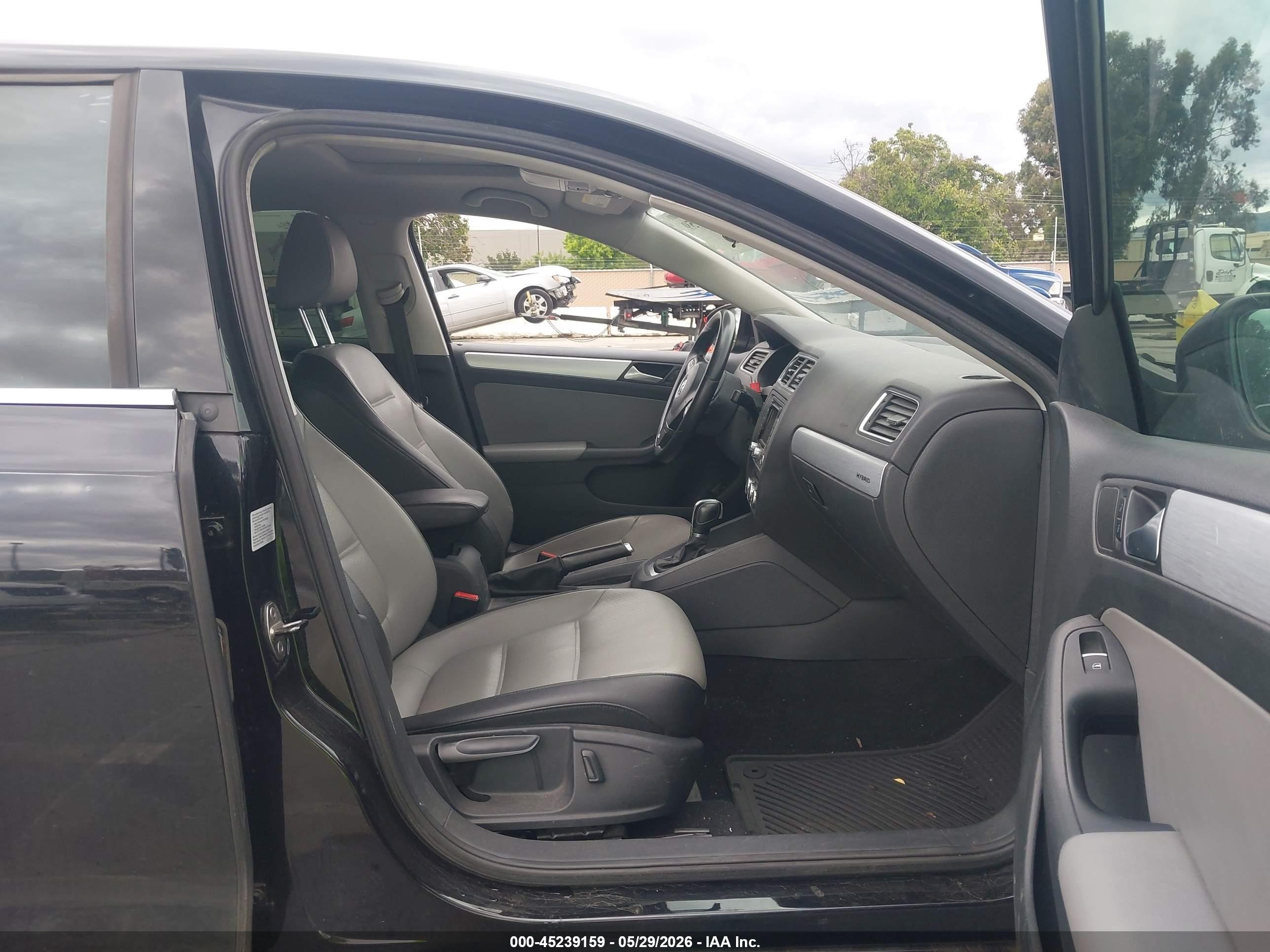 2014 Volkswagen Jetta Hybrid Sel Black vin: 3VW637AJ6EM284124