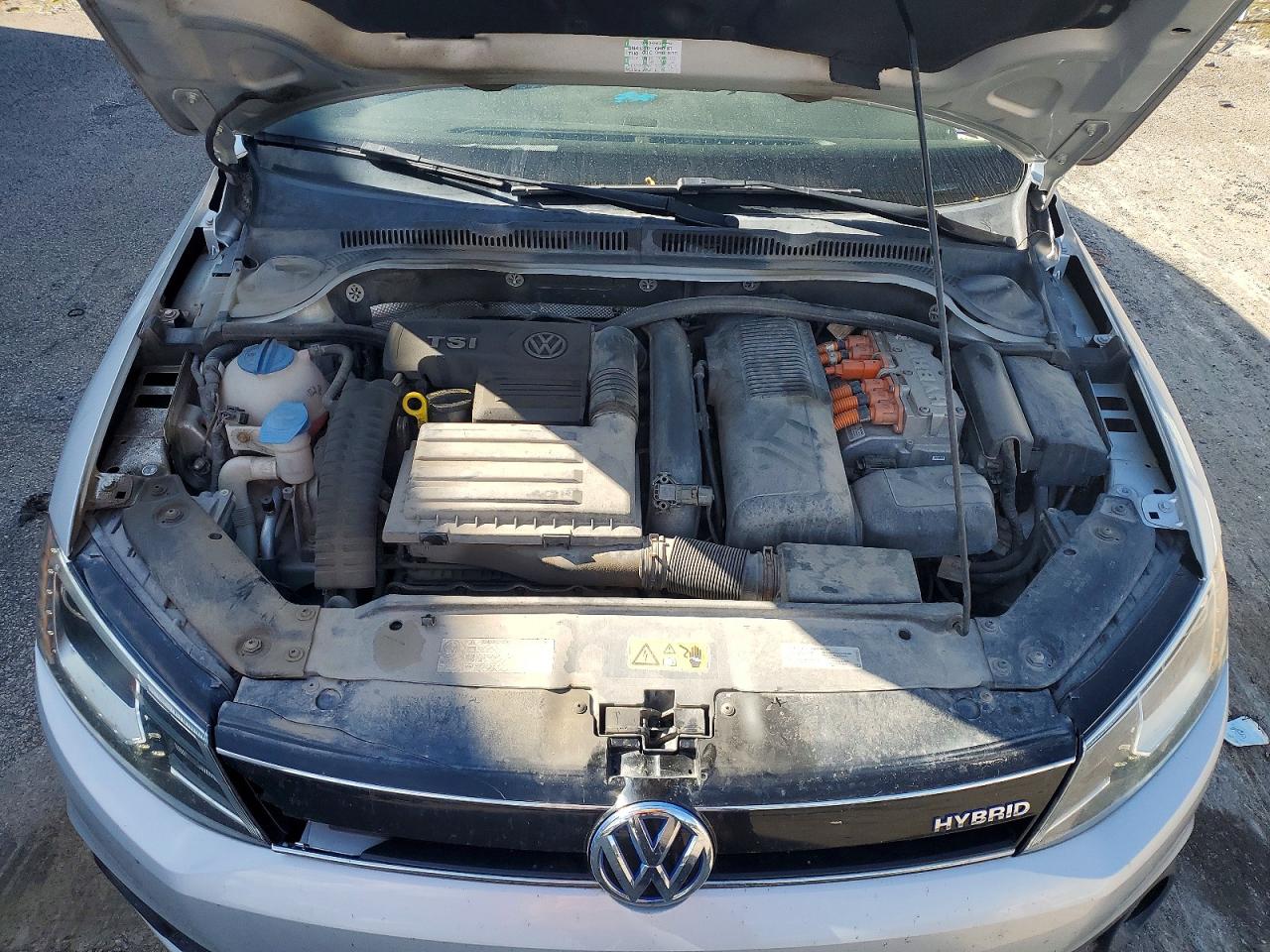 2013 Volkswagen Jetta Hybrid Silver vin: 3VW637AJ8DM223453