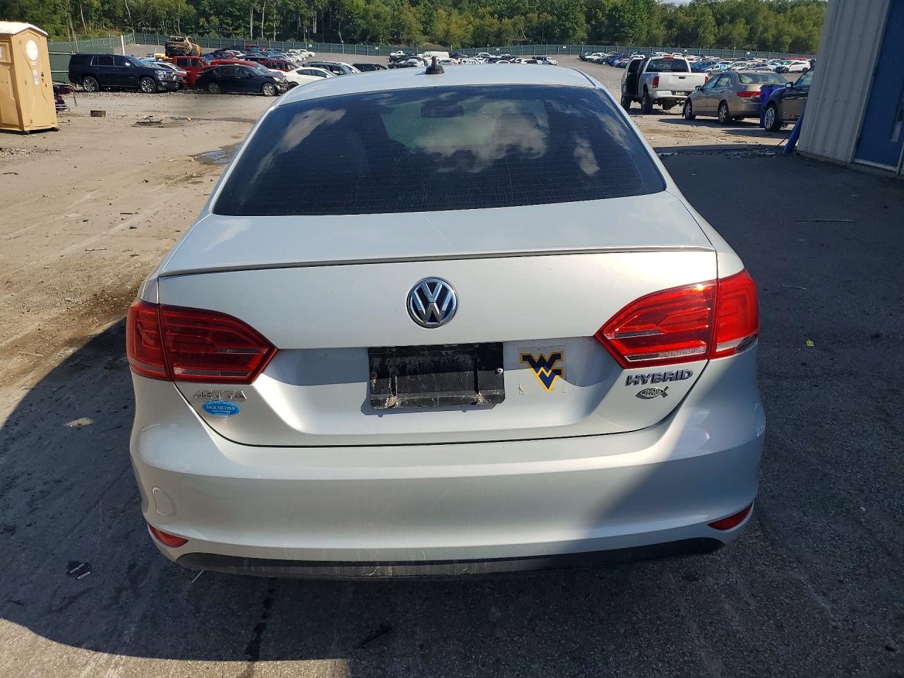 2013 Volkswagen Jetta Hybrid Silver vin: 3VW637AJ8DM223453