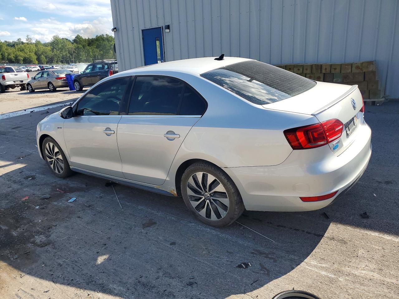 2013 Volkswagen Jetta Hybrid Silver vin: 3VW637AJ8DM223453