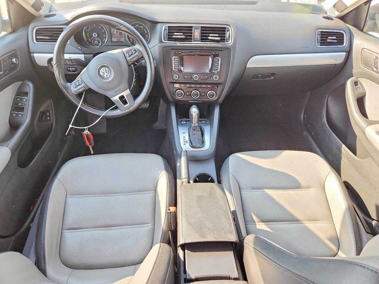 2013 Volkswagen Jetta Hybrid Black vin: 3VW637AJ8DM226031
