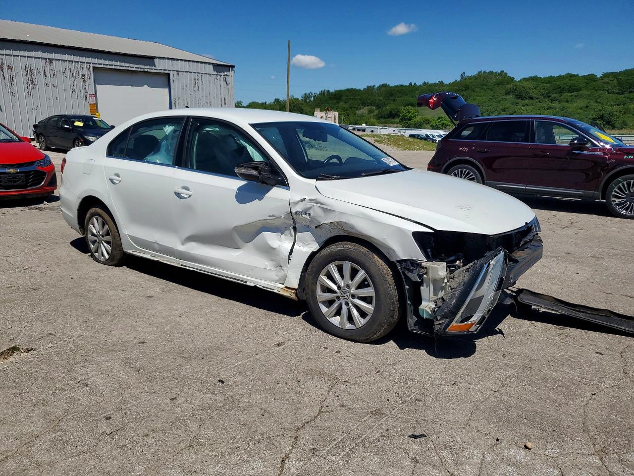 2013 Volkswagen Jetta Hybrid White vin: 3VW637AJ8DM251477