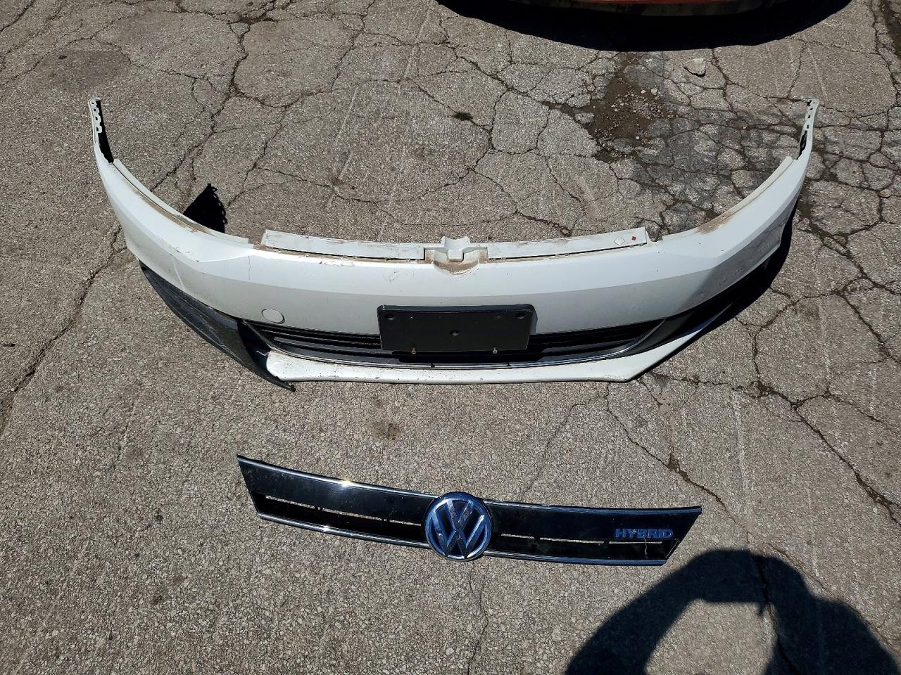 2013 Volkswagen Jetta Hybrid White vin: 3VW637AJ8DM251477