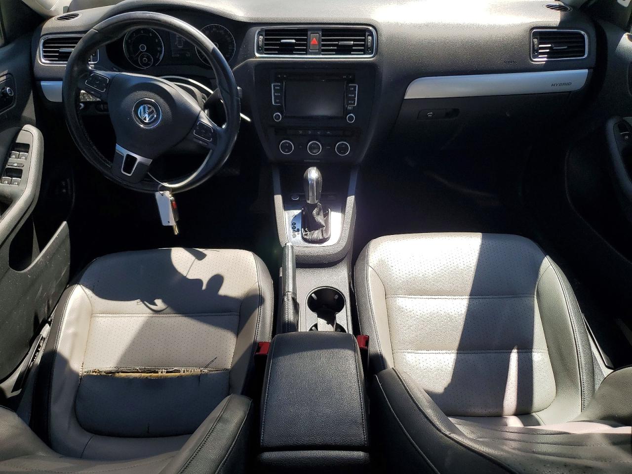 2013 Volkswagen Jetta Hybrid White vin: 3VW637AJ8DM251477