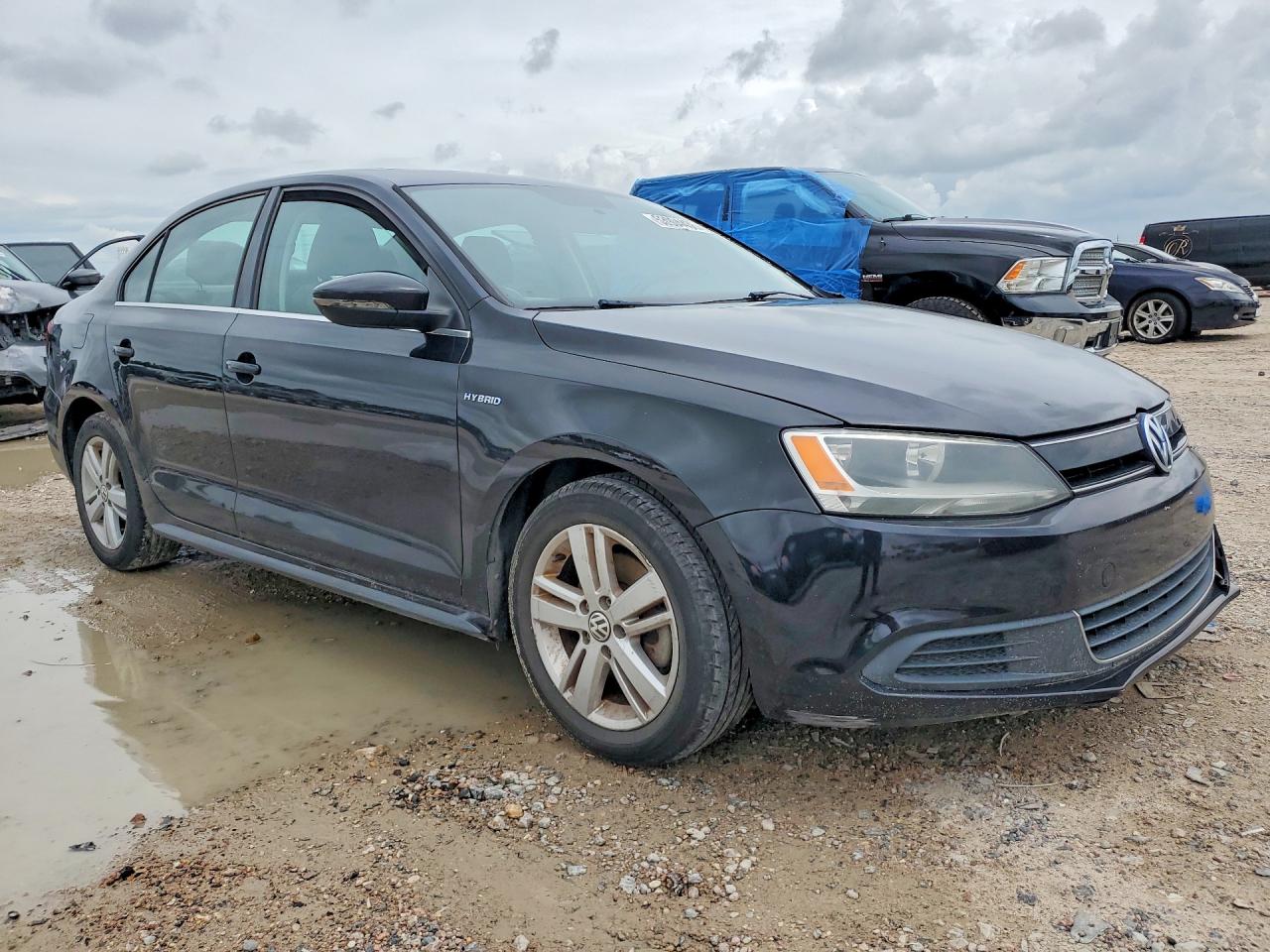 2013 Volkswagen Jetta Hybrid Черный vin: 3VW637AJ8DM284916