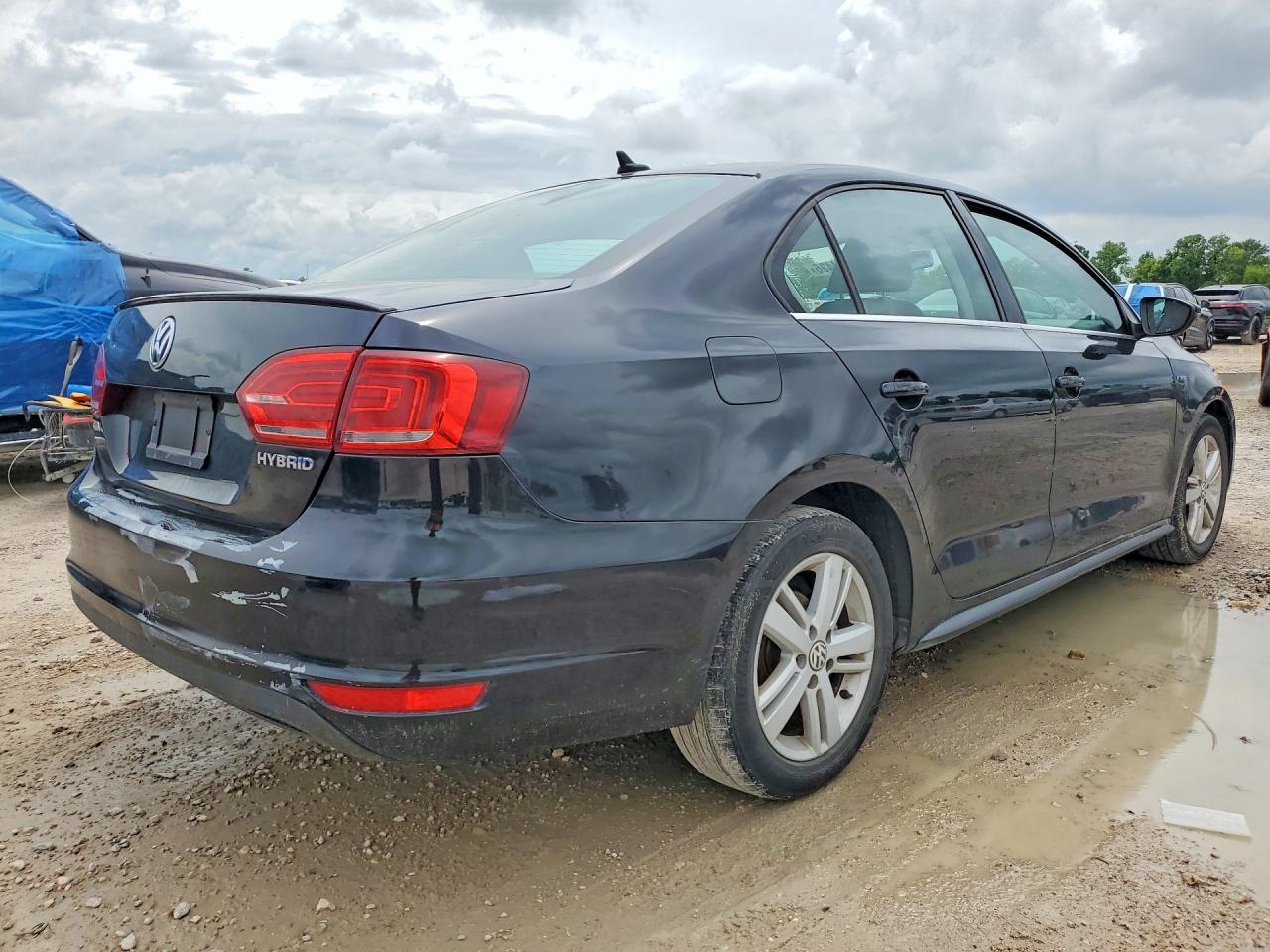 2013 Volkswagen Jetta Hybrid Черный vin: 3VW637AJ8DM284916