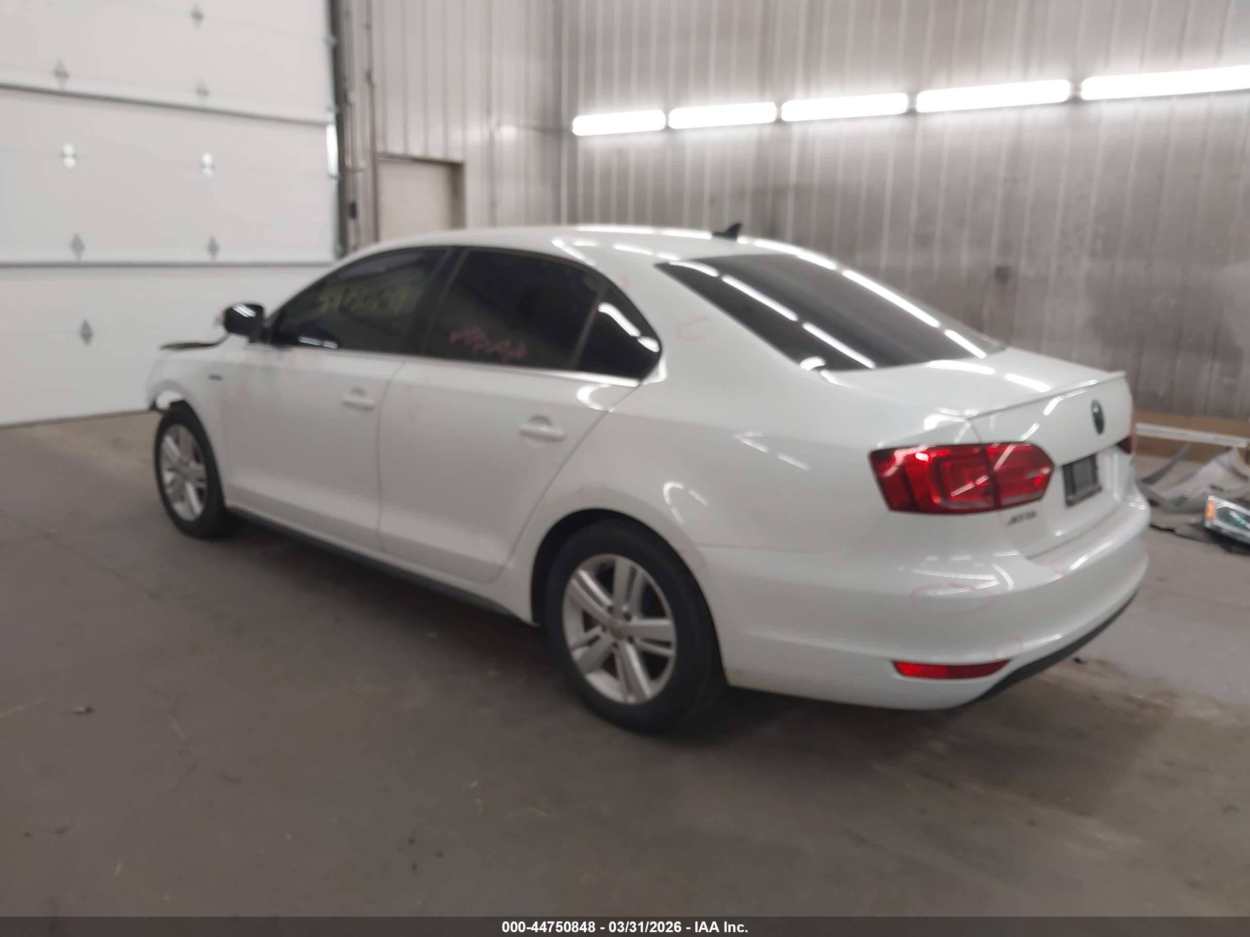 2014 Volkswagen Jetta Hybrid Sel White vin: 3VW637AJ8EM234079