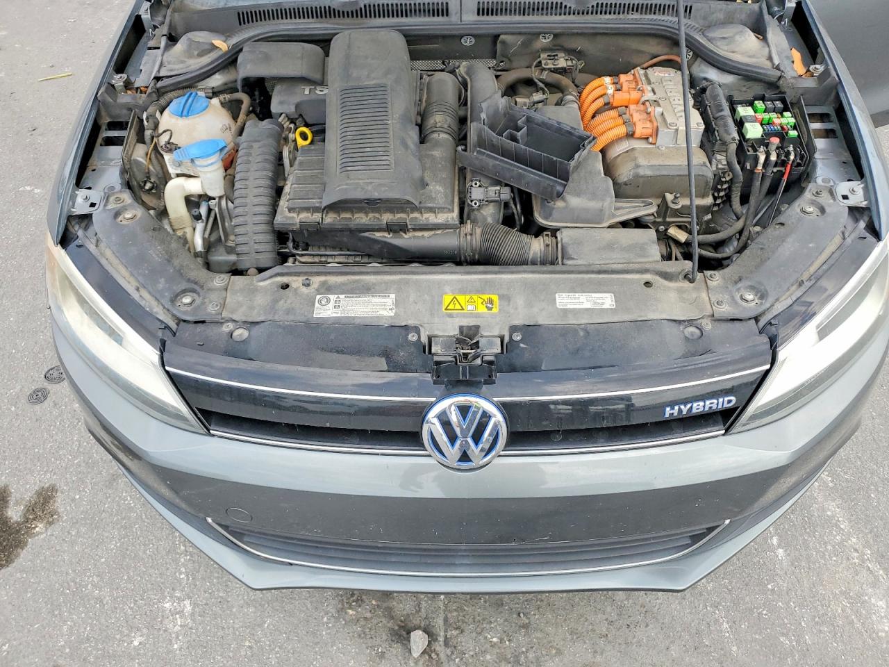 2013 Volkswagen Jetta Hybrid Gray vin: 3VW637AJ9DM246000