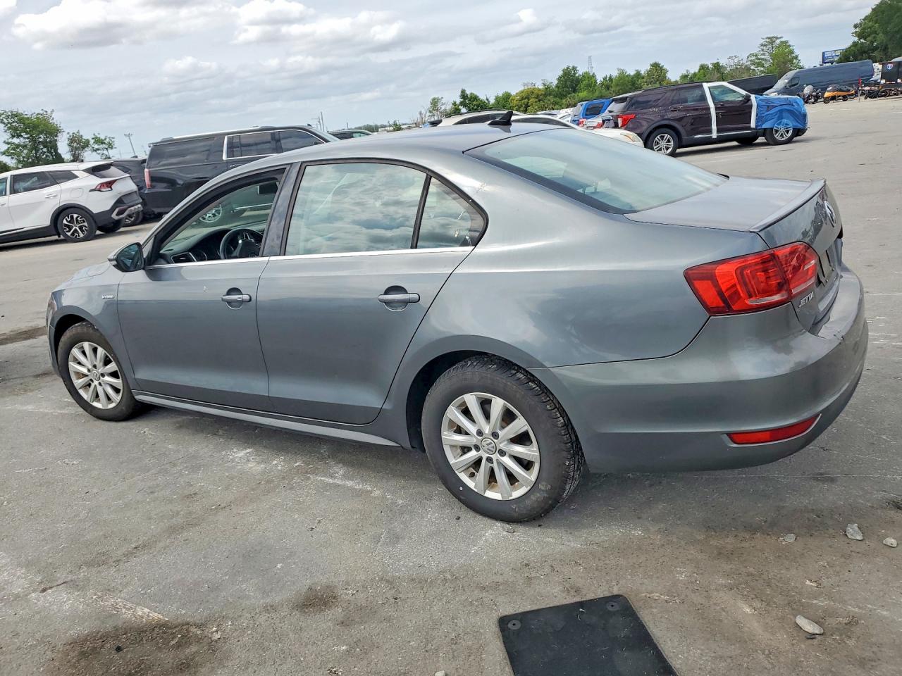 2013 Volkswagen Jetta Hybrid Gray vin: 3VW637AJ9DM246000