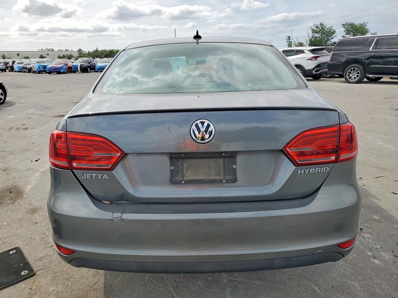 2013 Volkswagen Jetta Hybrid Gray vin: 3VW637AJ9DM246000