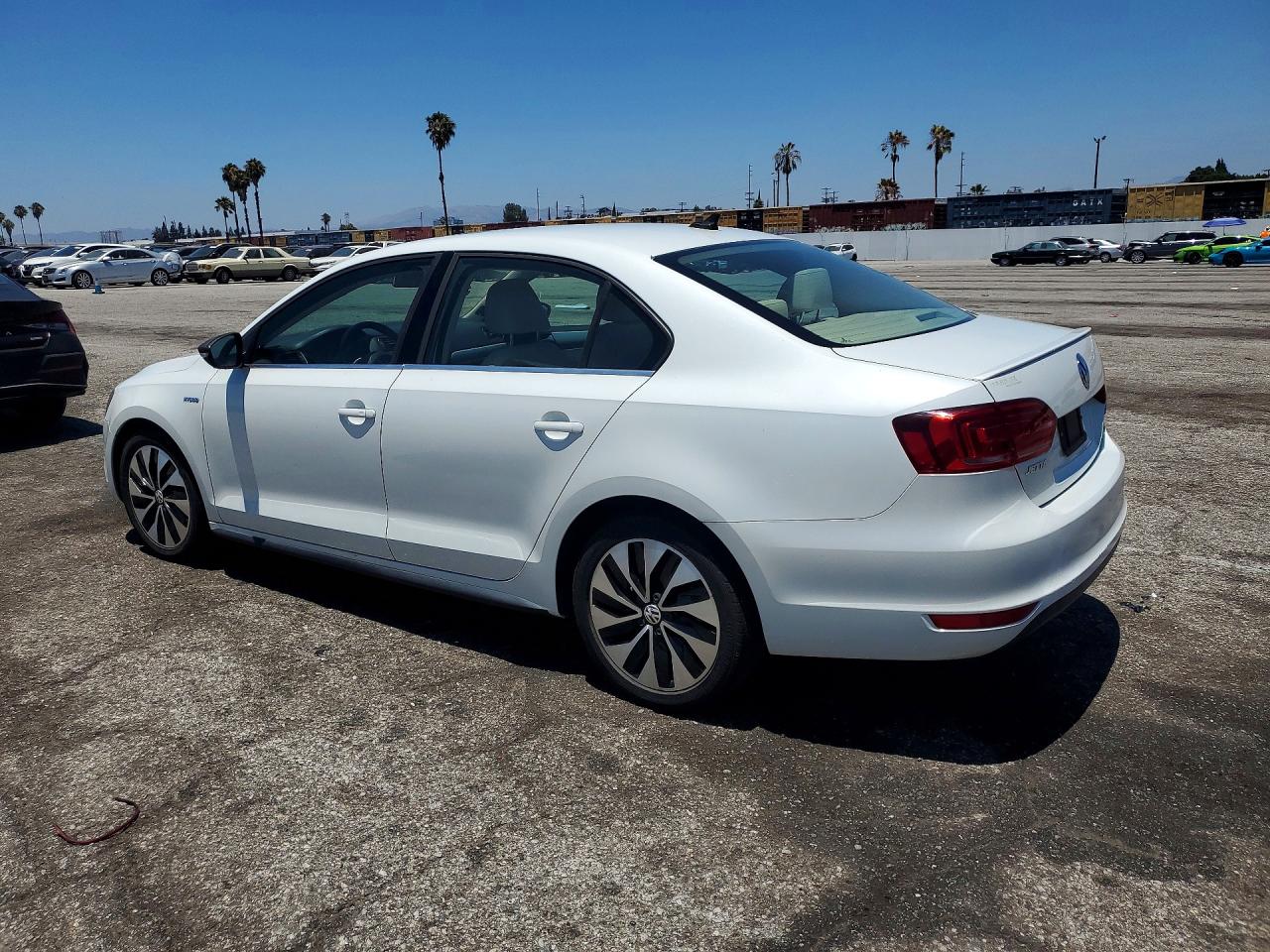 2013 Volkswagen Jetta Hybrid White vin: 3VW637AJ9DM284441