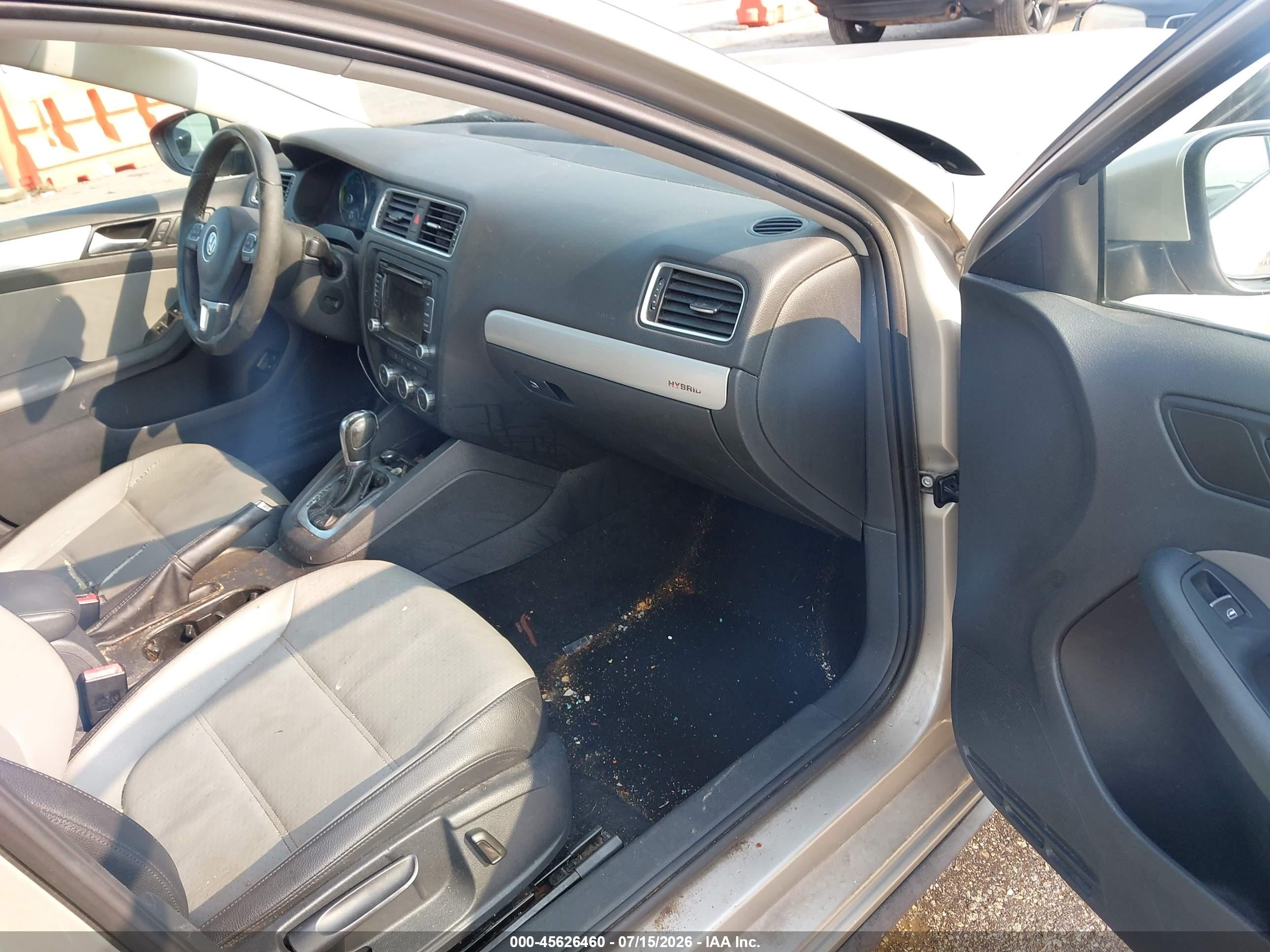 2013 Volkswagen Jetta Hybrid Se Gold vin: 3VW637AJ9DM308253