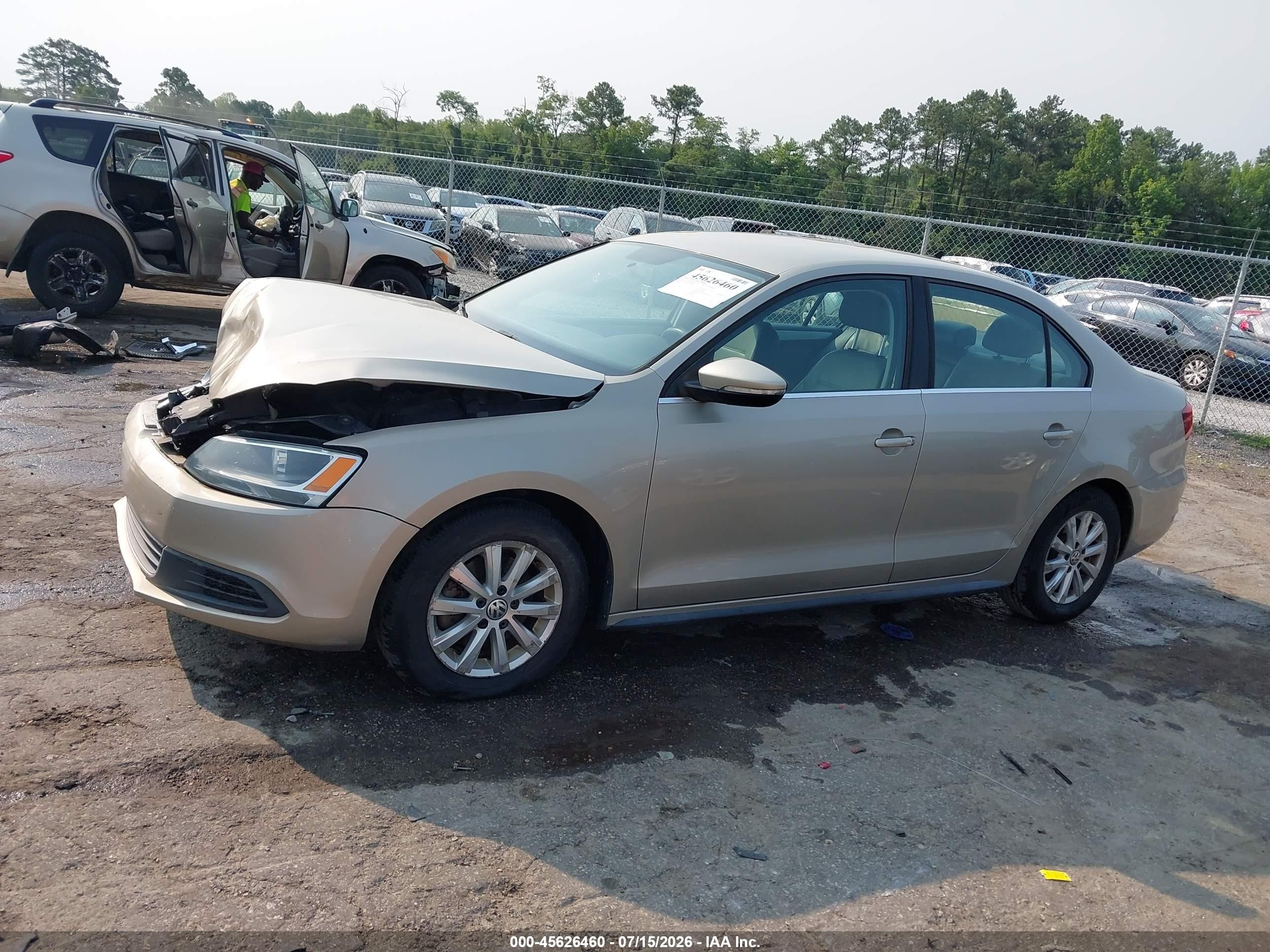 2013 Volkswagen Jetta Hybrid Se Gold vin: 3VW637AJ9DM308253