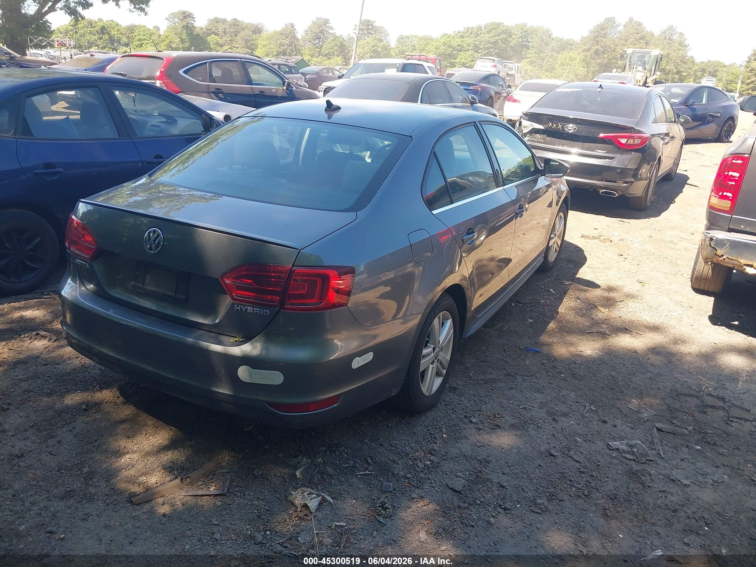 2014 Volkswagen Jetta Hybrid Sel Gray vin: 3VW637AJ9EM207960