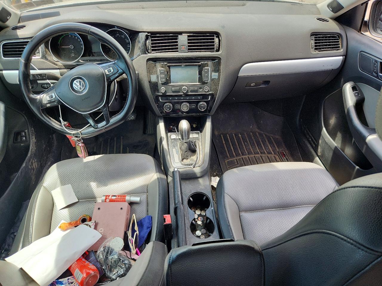 2015 Volkswagen Jetta Hybrid White vin: 3VW637AJXFM307597