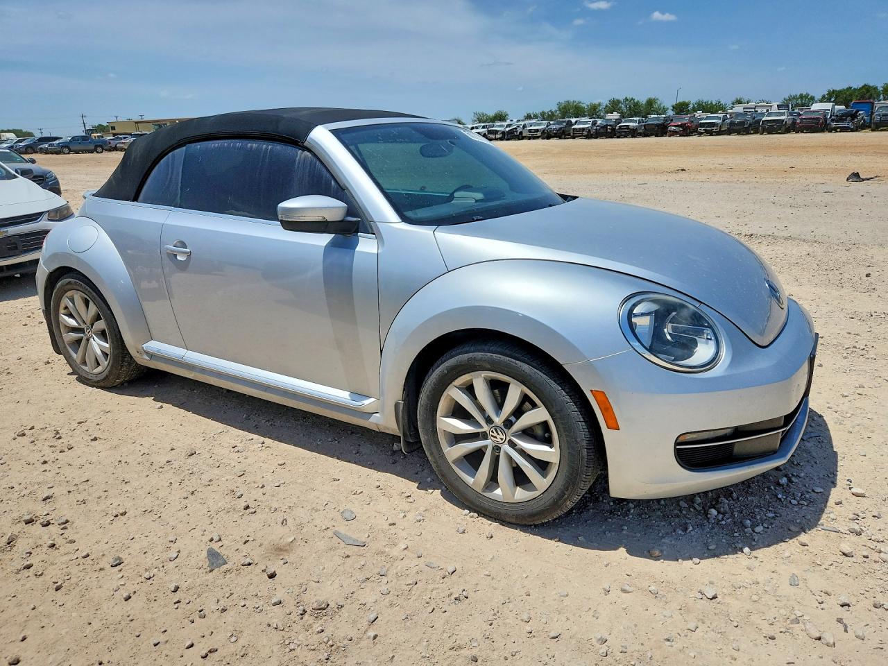 2013 Volkswagen Beetle Silver vin: 3VW6L7ATXDM814658