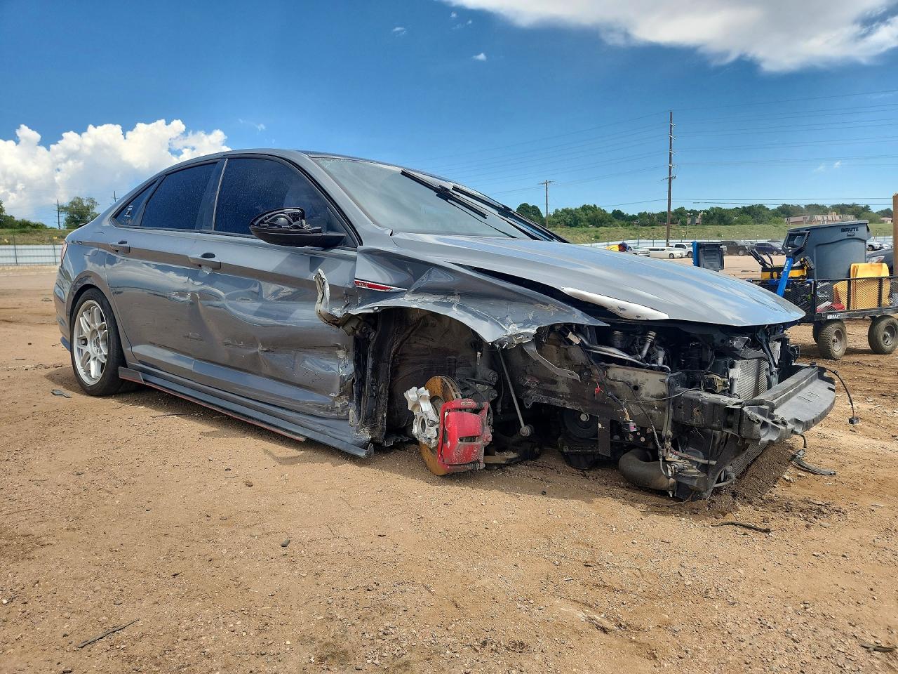 2021 Volkswagen Jetta Gli Gray vin: 3VW6T7BU1MM041604