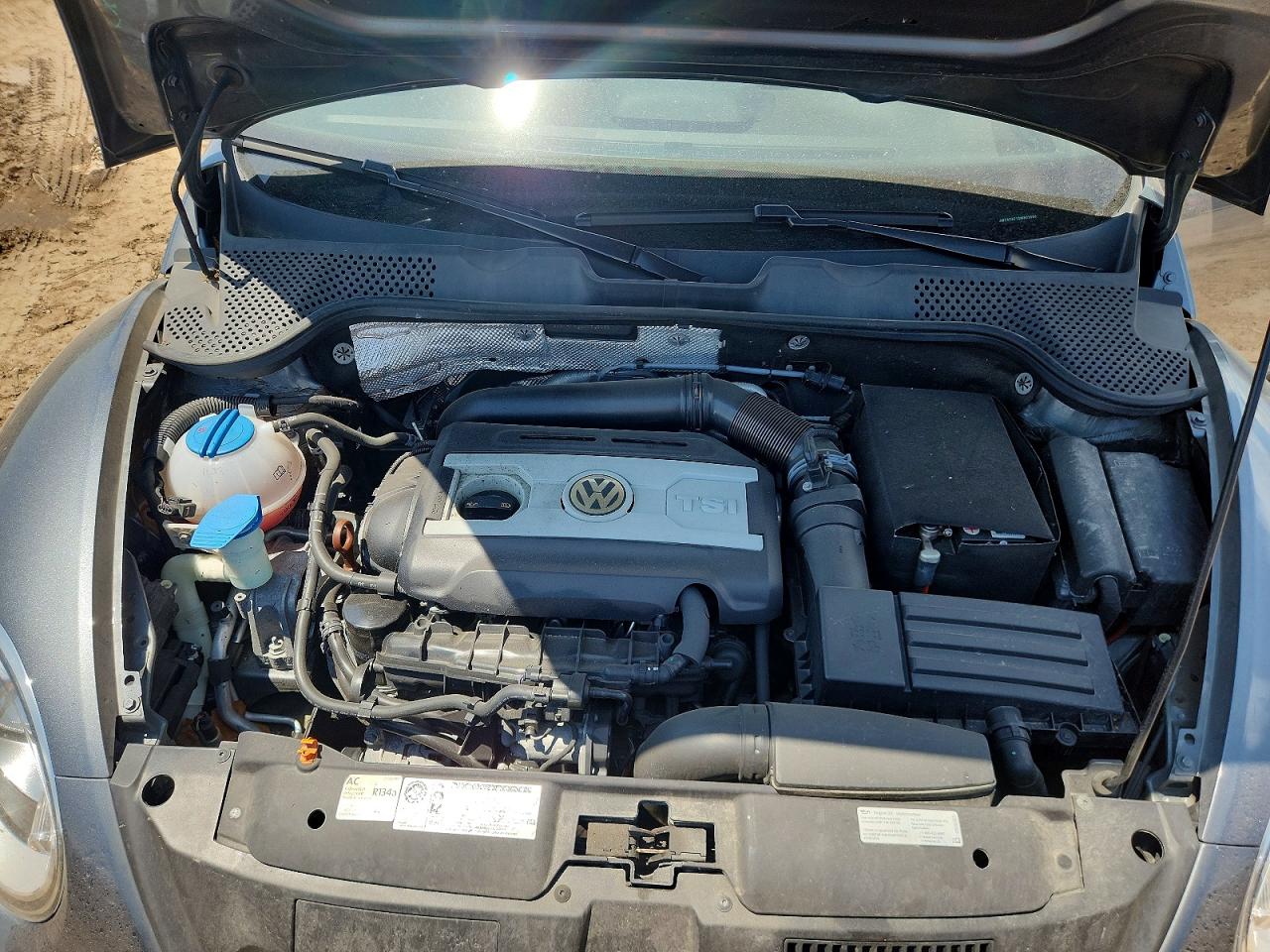 2013 Volkswagen Beetle Turbo Gray vin: 3VW7A7AT1DM803588