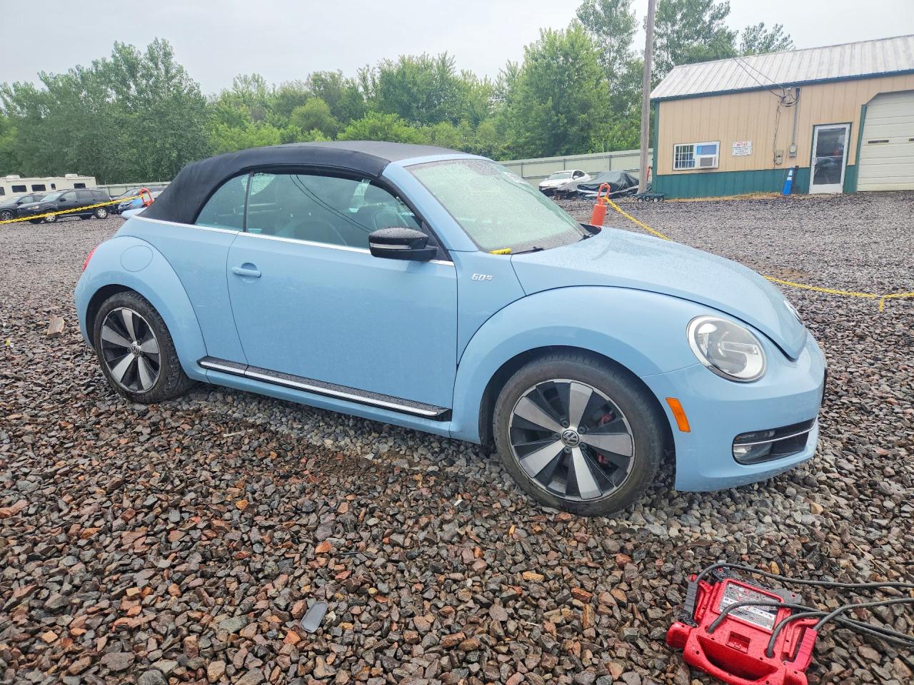 2013 Volkswagen Beetle Turbo Blue vin: 3VW7A7AT3DM800868