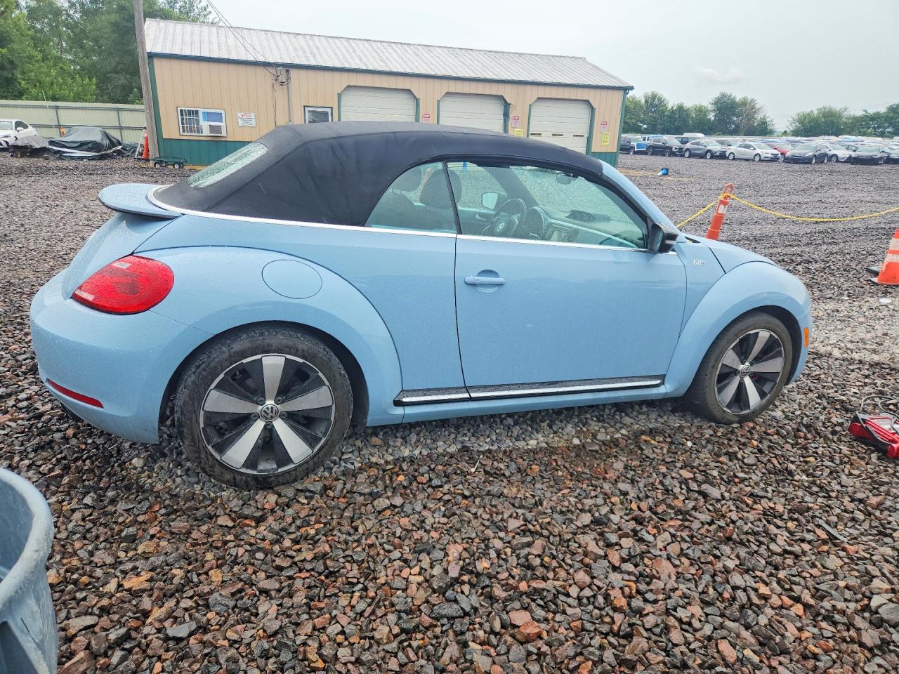 2013 Volkswagen Beetle Turbo Blue vin: 3VW7A7AT3DM800868