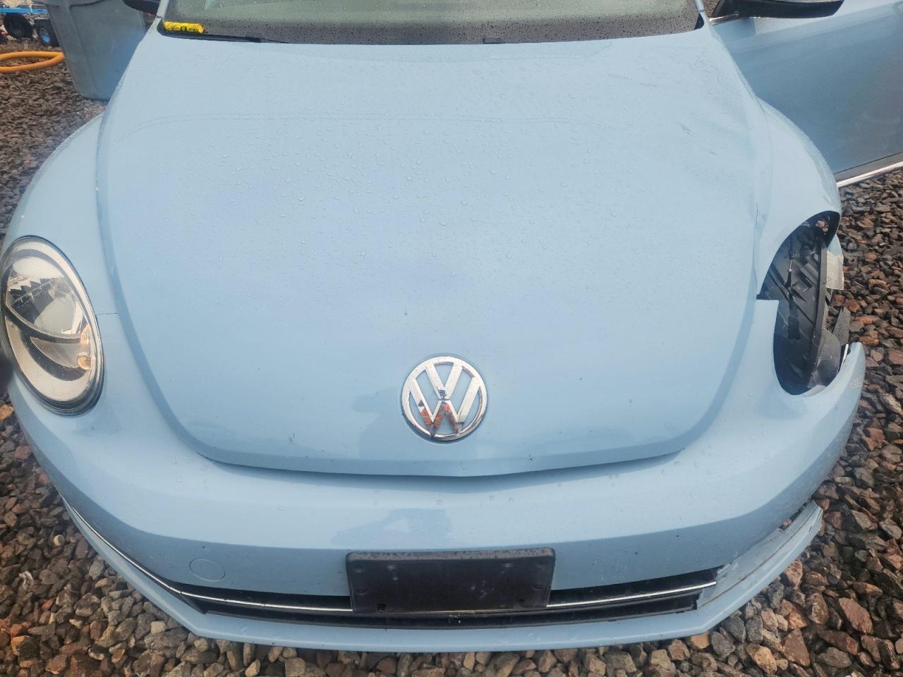 2013 Volkswagen Beetle Turbo Blue vin: 3VW7A7AT3DM800868