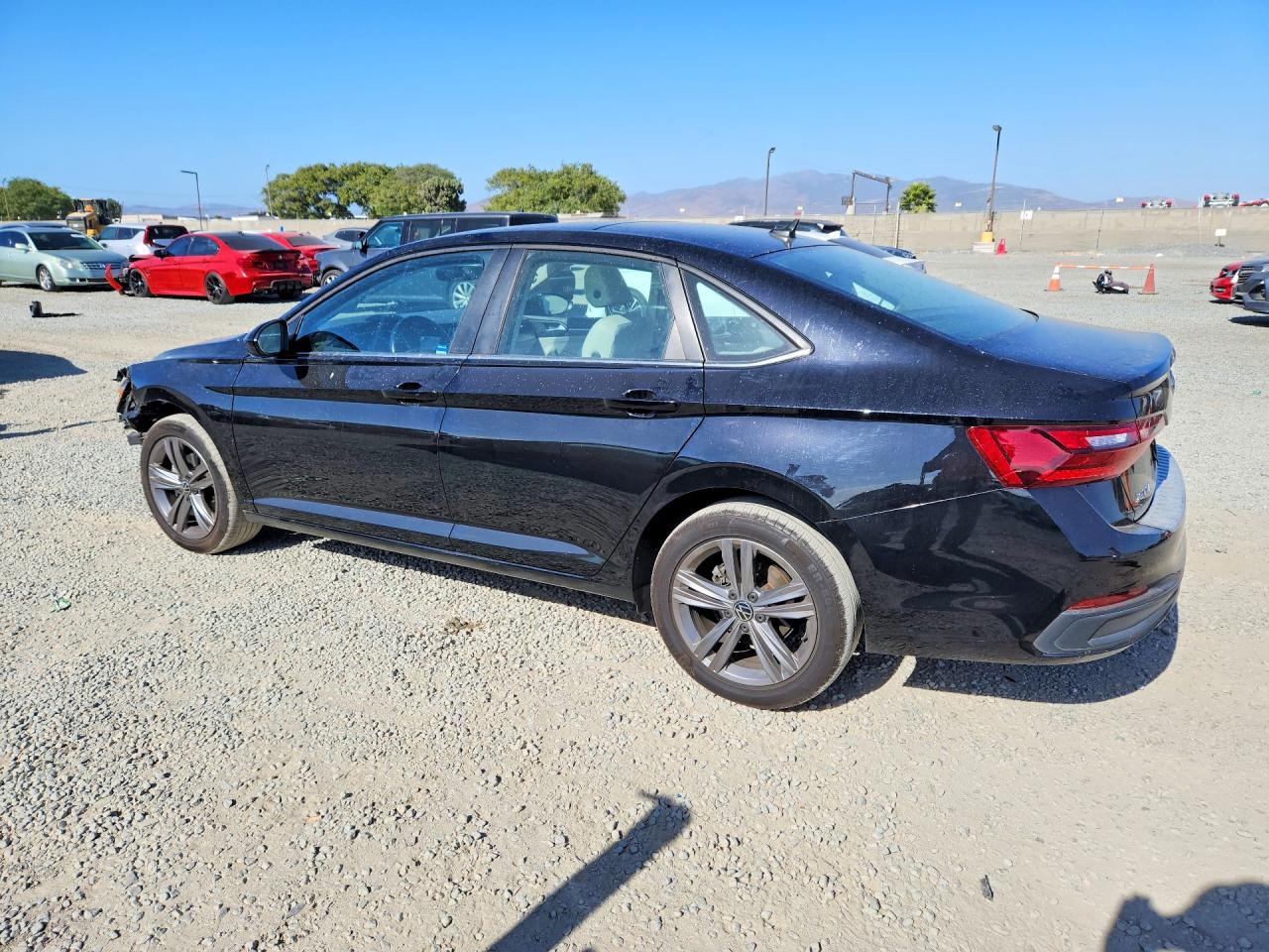 2023 Volkswagen Jetta Se Black vin: 3VW7M7BU0PM015534