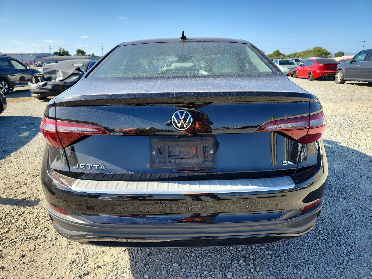 2023 Volkswagen Jetta Se Black vin: 3VW7M7BU0PM015534