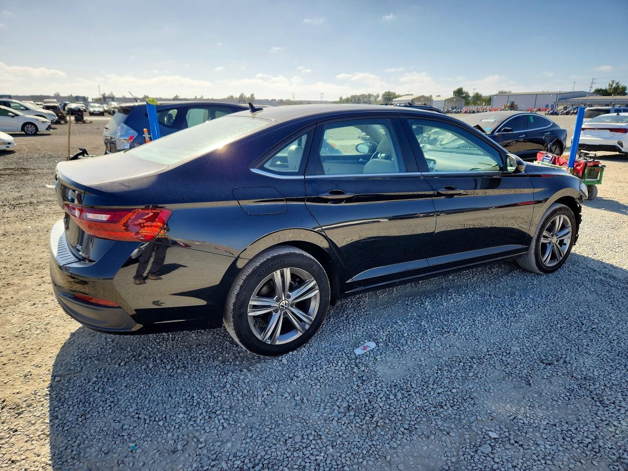 2023 Volkswagen Jetta Se Black vin: 3VW7M7BU0PM015534