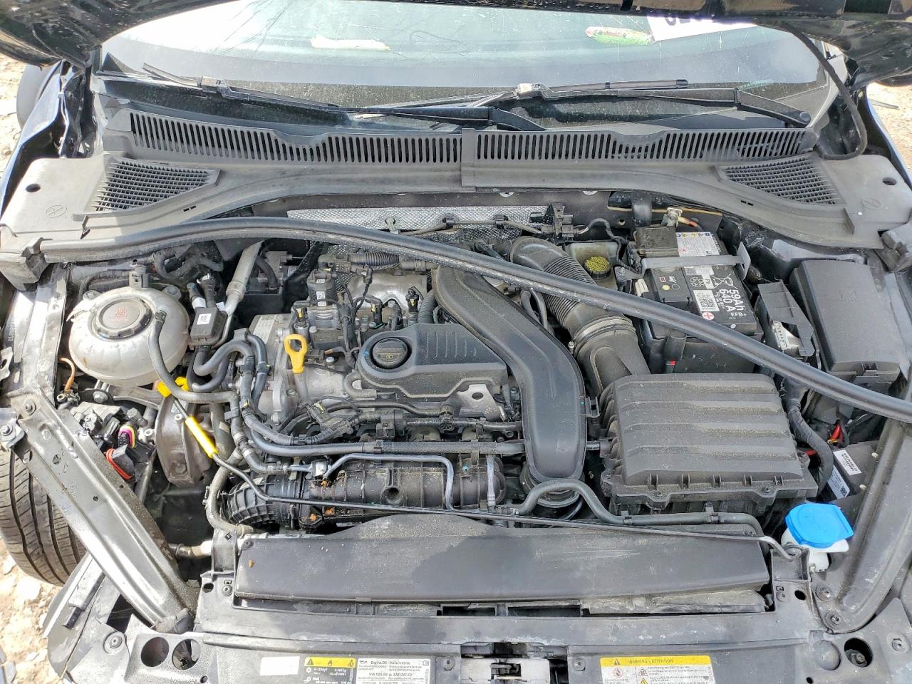 2024 Volkswagen Jetta Se Черный vin: 3VW7M7BU0RM096313