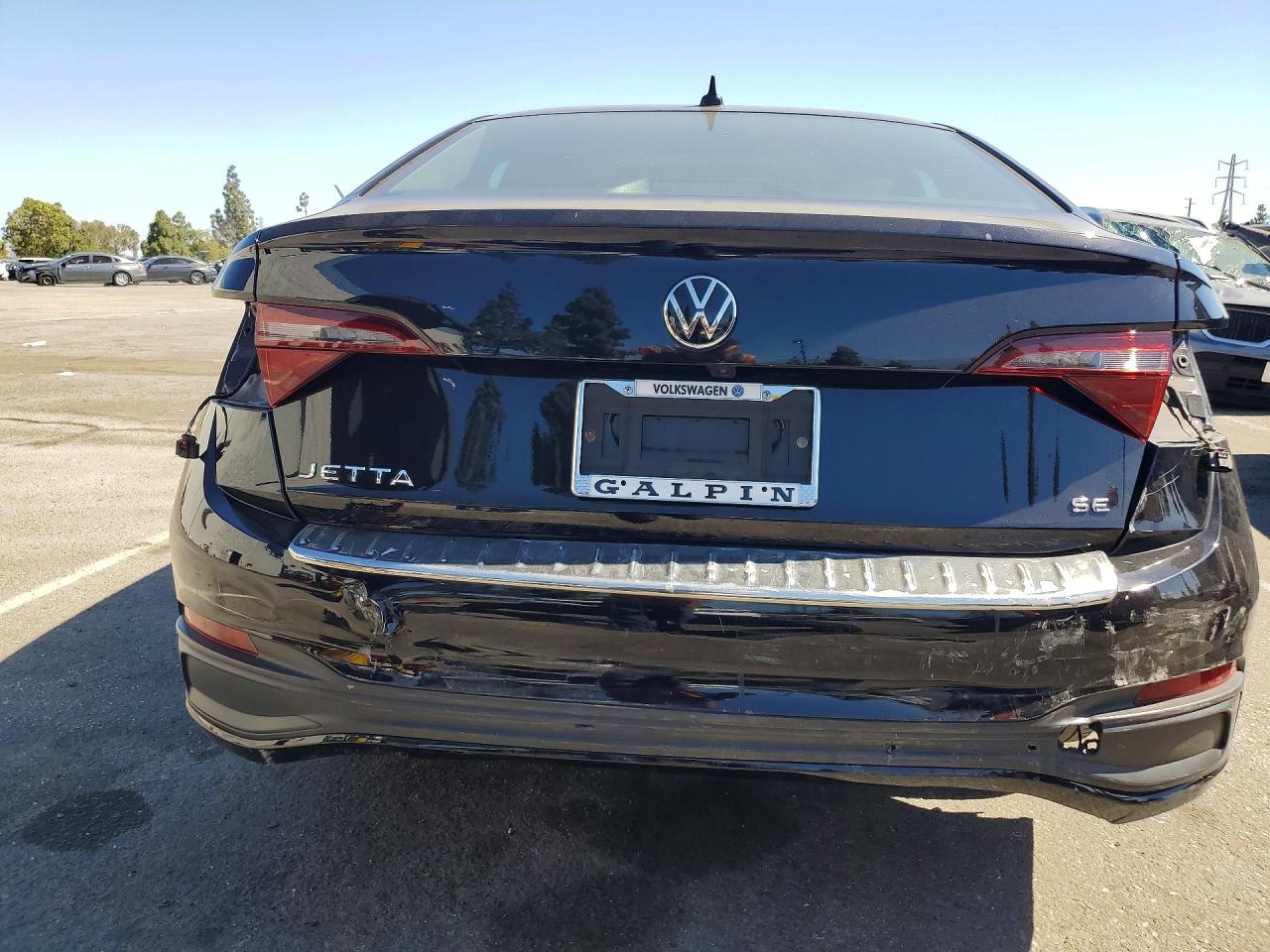 2023 Volkswagen Jetta Se Black vin: 3VW7M7BU3PM047409