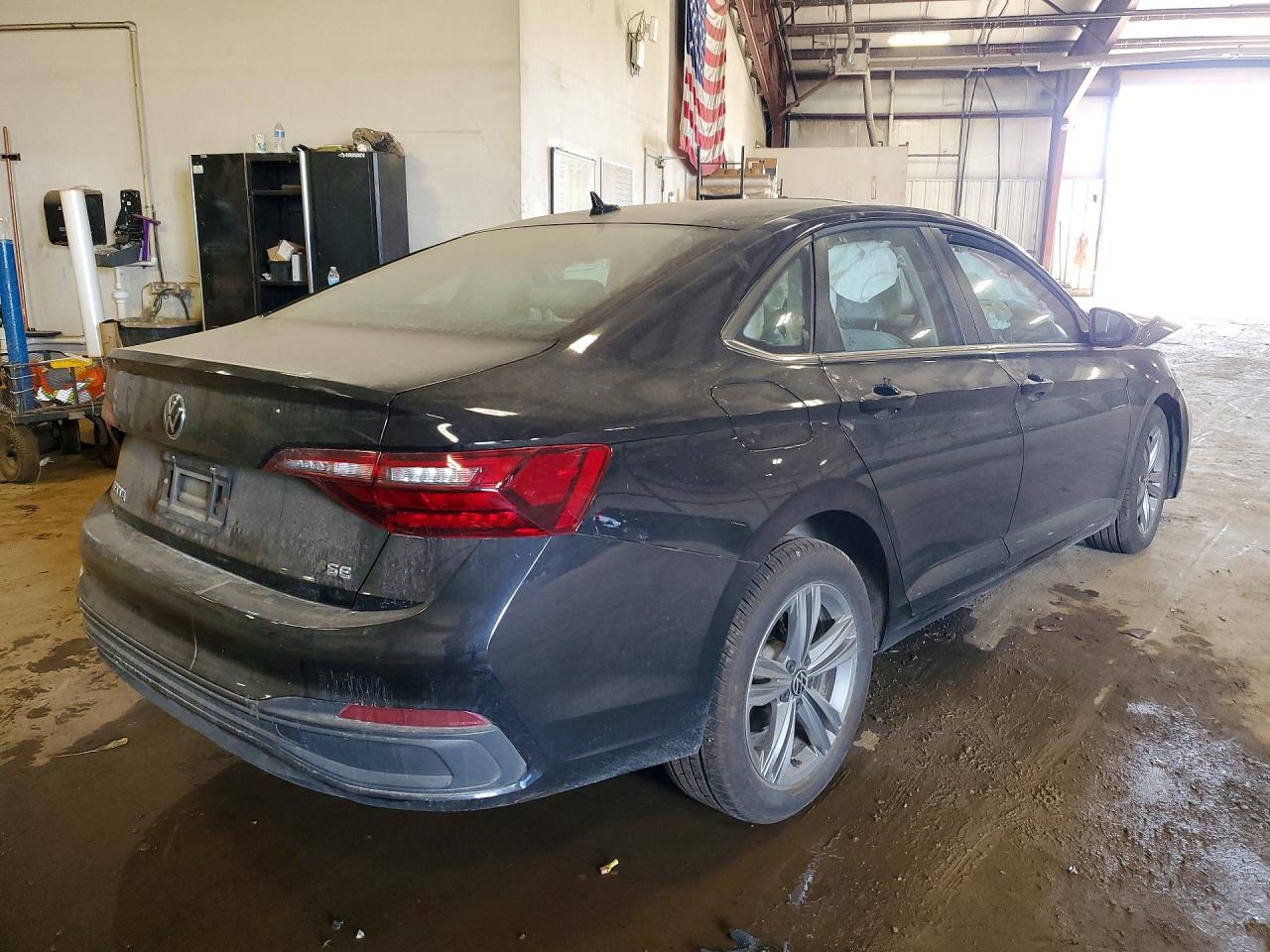 2023 Volkswagen Jetta Se Black vin: 3VW7M7BU5PM051090