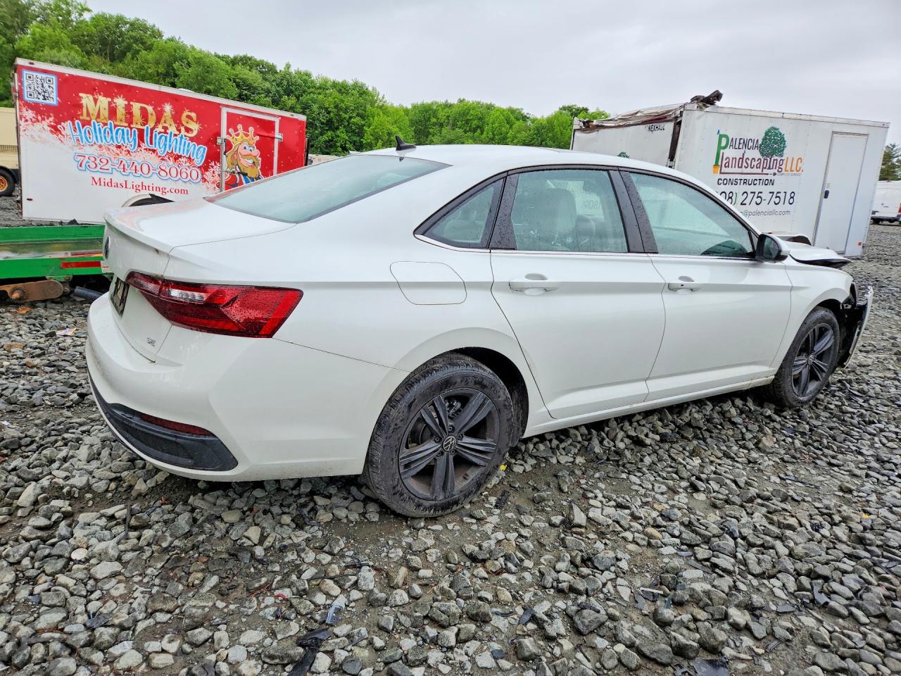 2022 Volkswagen Jetta Se White vin: 3VW7M7BU7NM021571