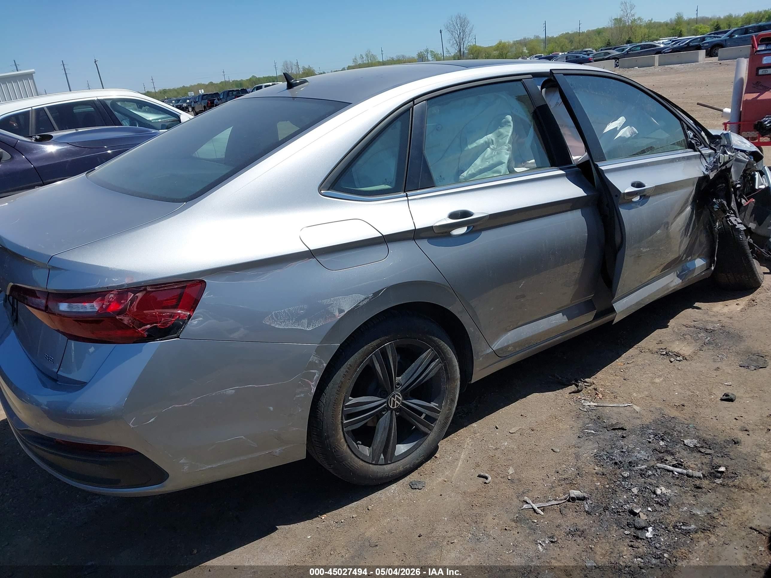 2024 Volkswagen Jetta 1.5t Se Silver vin: 3VW7M7BU7RM024878