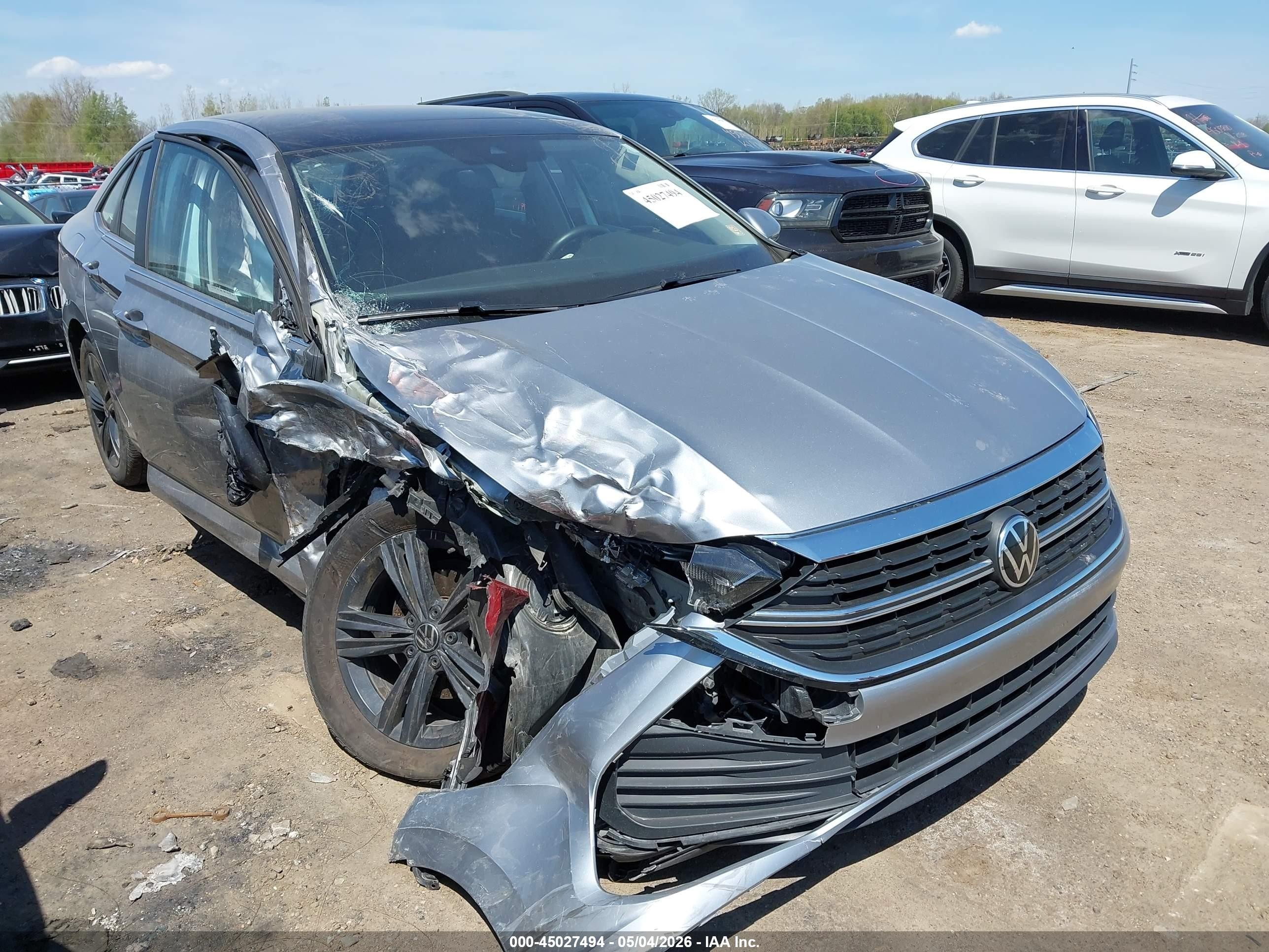 2024 Volkswagen Jetta 1.5t Se Silver vin: 3VW7M7BU7RM024878