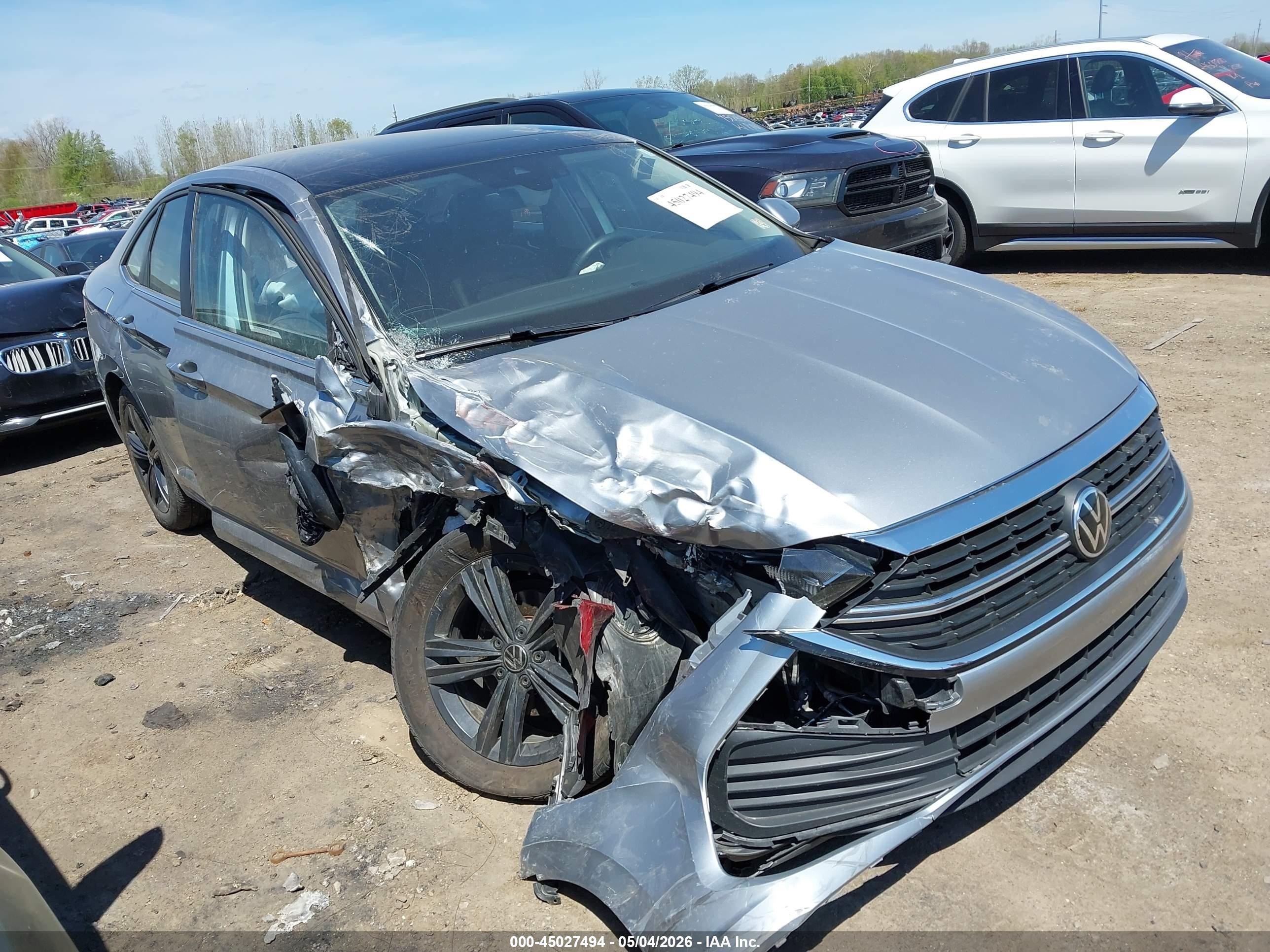 2024 Volkswagen Jetta 1.5t Se Silver vin: 3VW7M7BU7RM024878