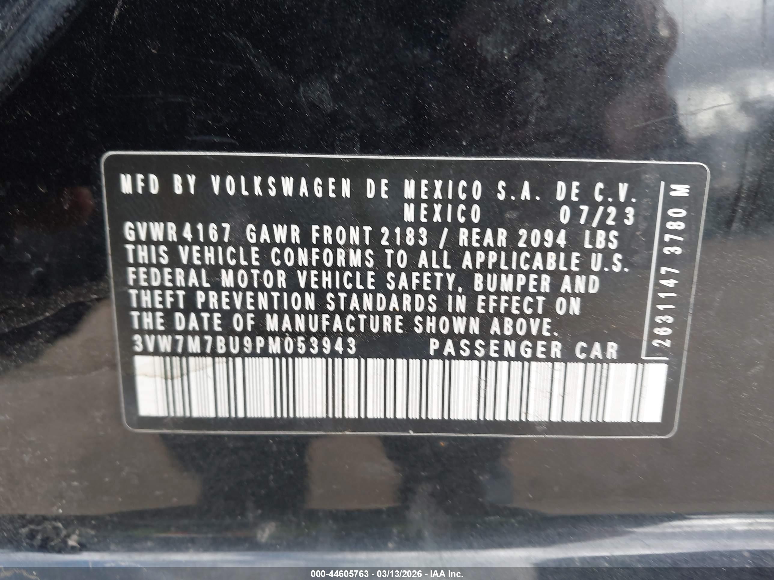 2023 Volkswagen Jetta 1.5t Se Синий vin: 3VW7M7BU9PM053943