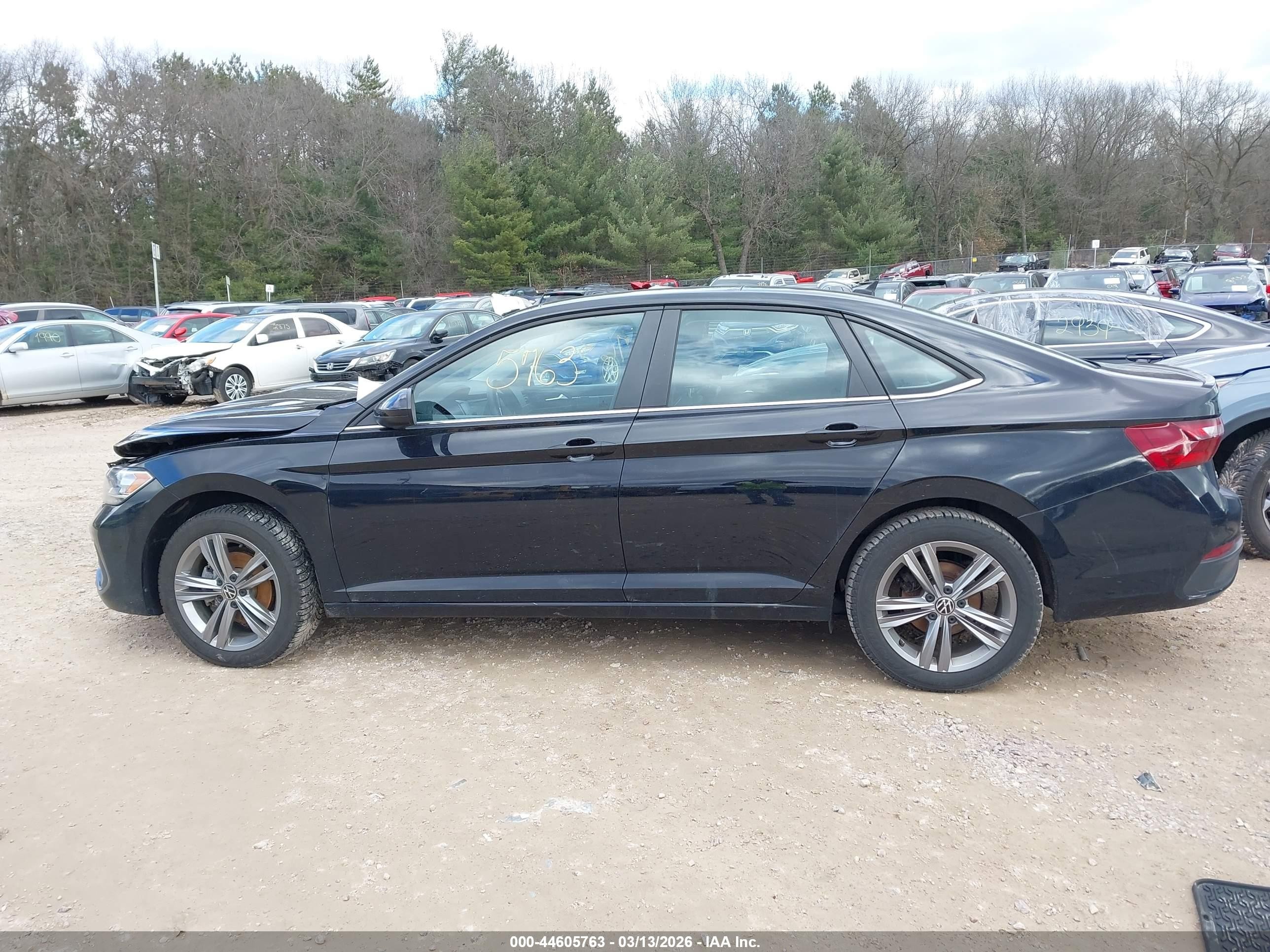 2023 Volkswagen Jetta 1.5t Se Синий vin: 3VW7M7BU9PM053943