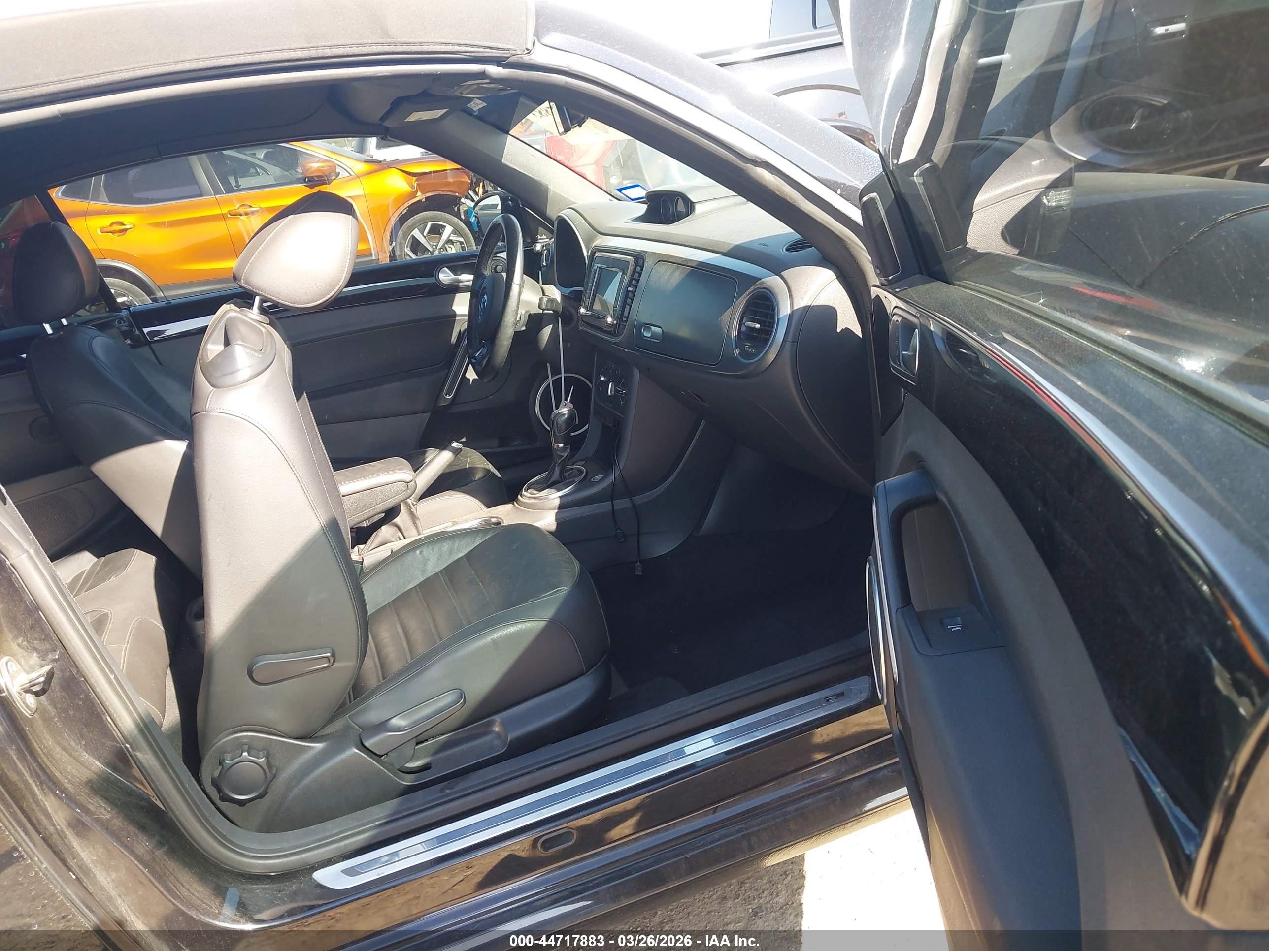 2014 Volkswagen Beetle 2.0t R-line Black vin: 3VW7S7AT0EM805959