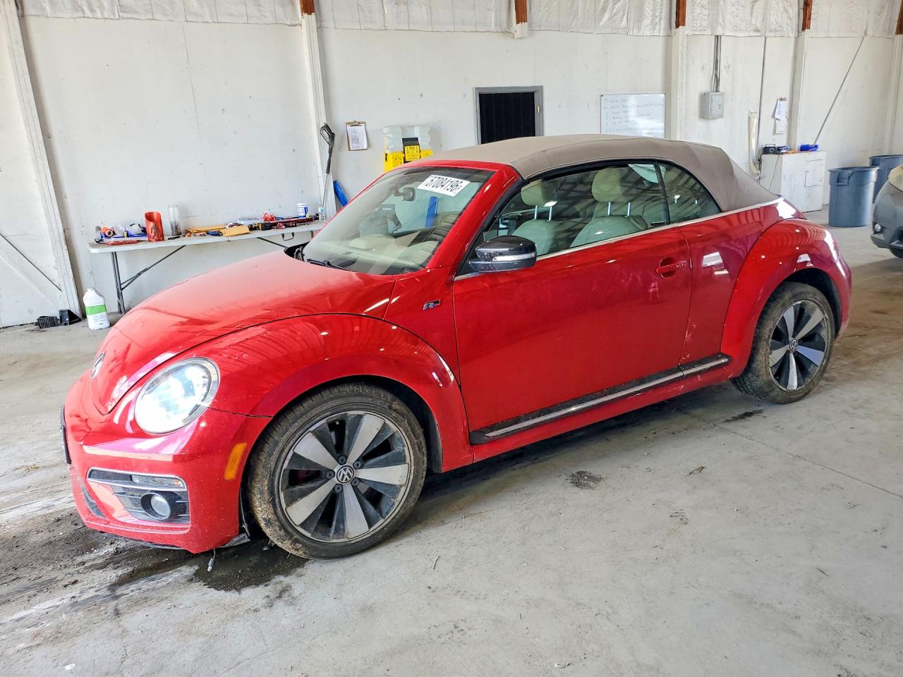 2014 Volkswagen Beetle Turbo Red vin: 3VW7T7AT1EM804901