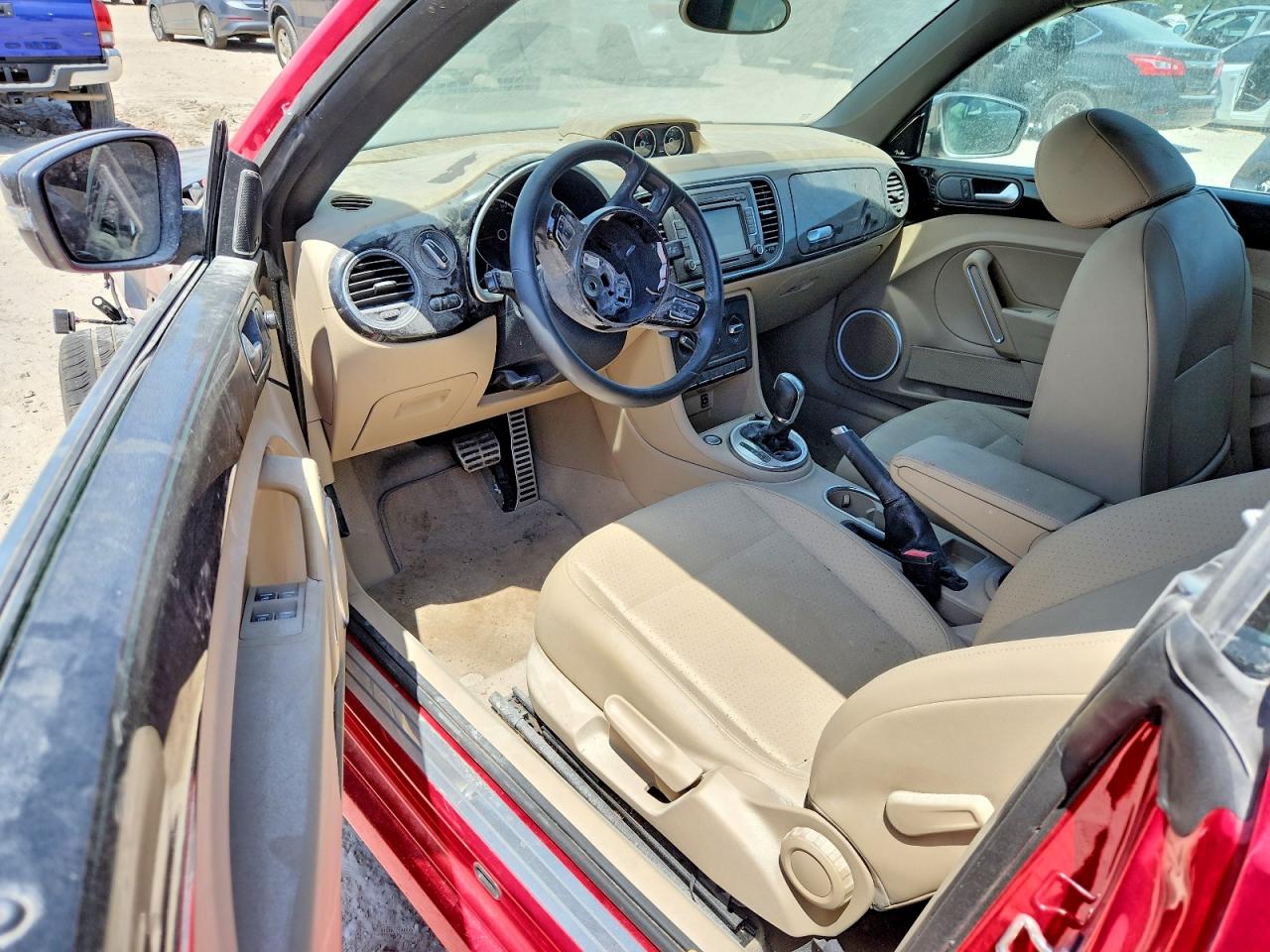 2015 Volkswagen Beetle R-line Red vin: 3VW7T7AT2FM810241