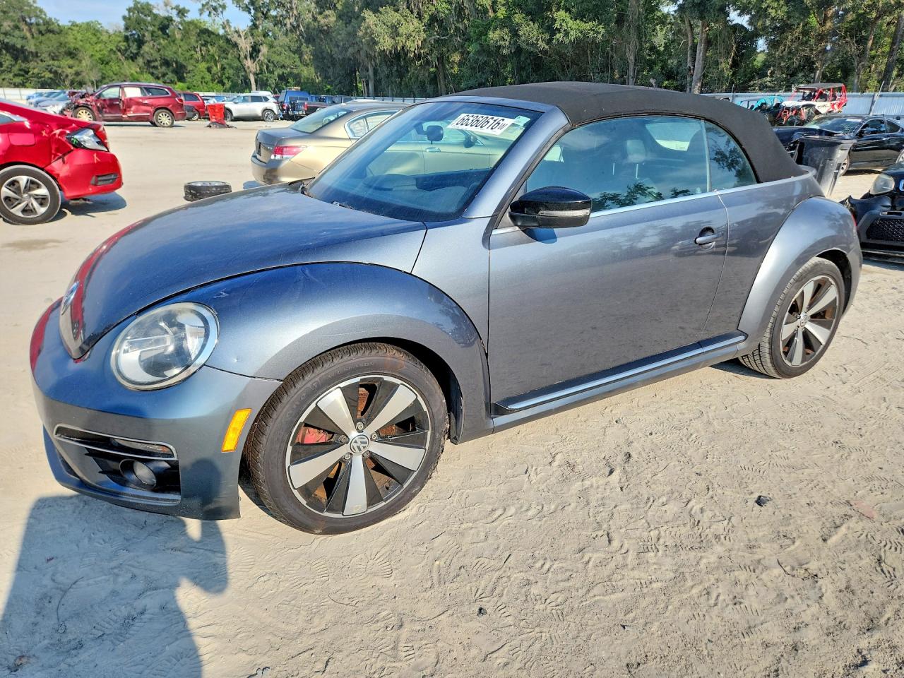 2013 Volkswagen Beetle Turbo Gray vin: 3VW7T7AT4DM822744