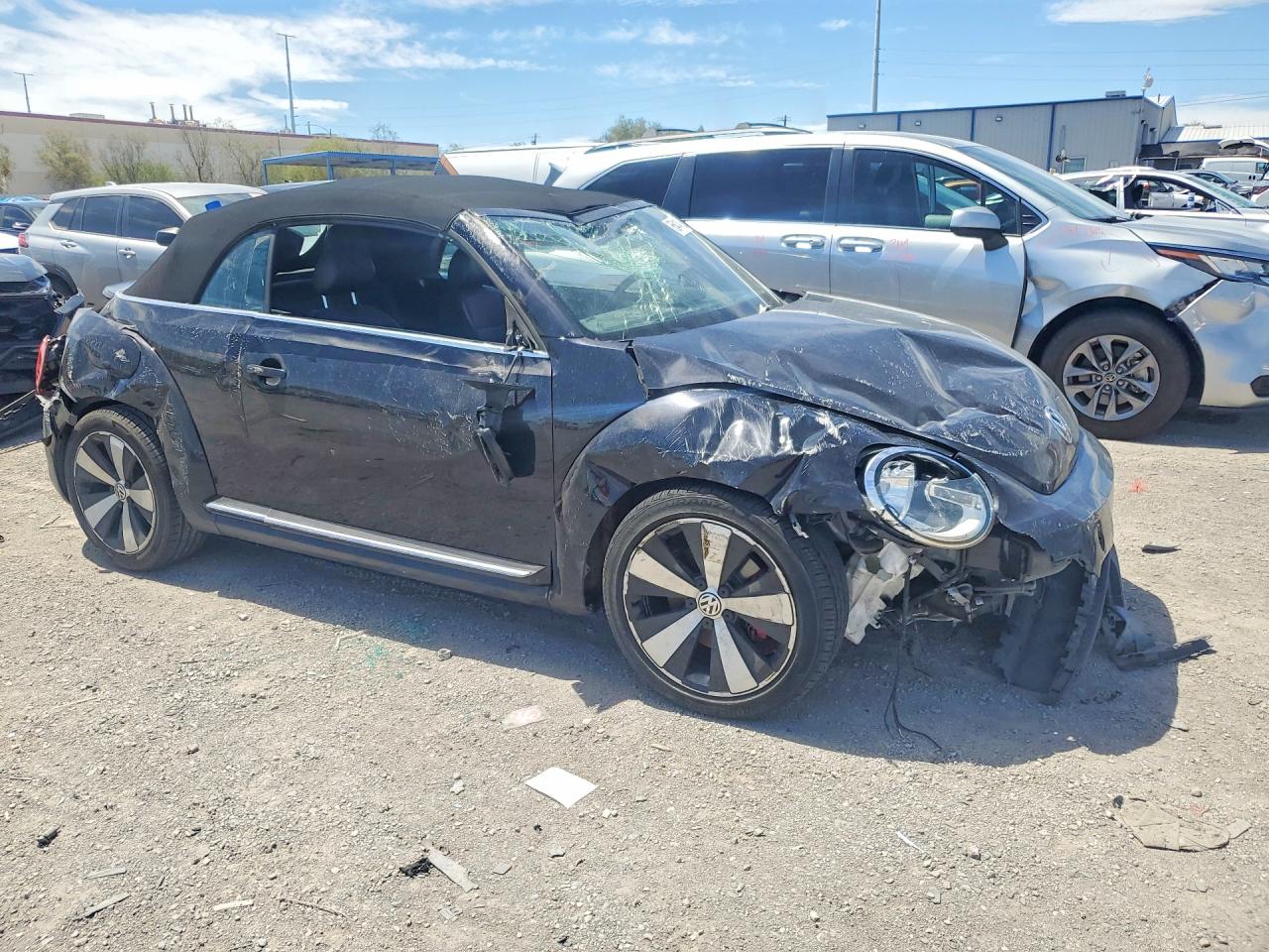 2013 Volkswagen Beetle Turbo Black vin: 3VW7T7AT5DM833509