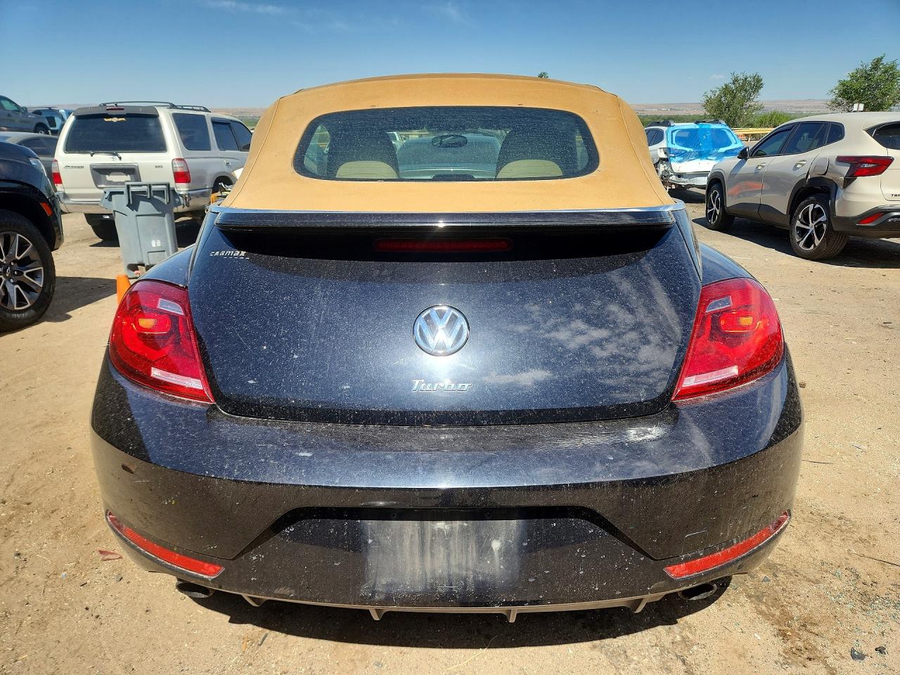 2014 Volkswagen Beetle Turbo Black vin: 3VW7T7AT6EM802495