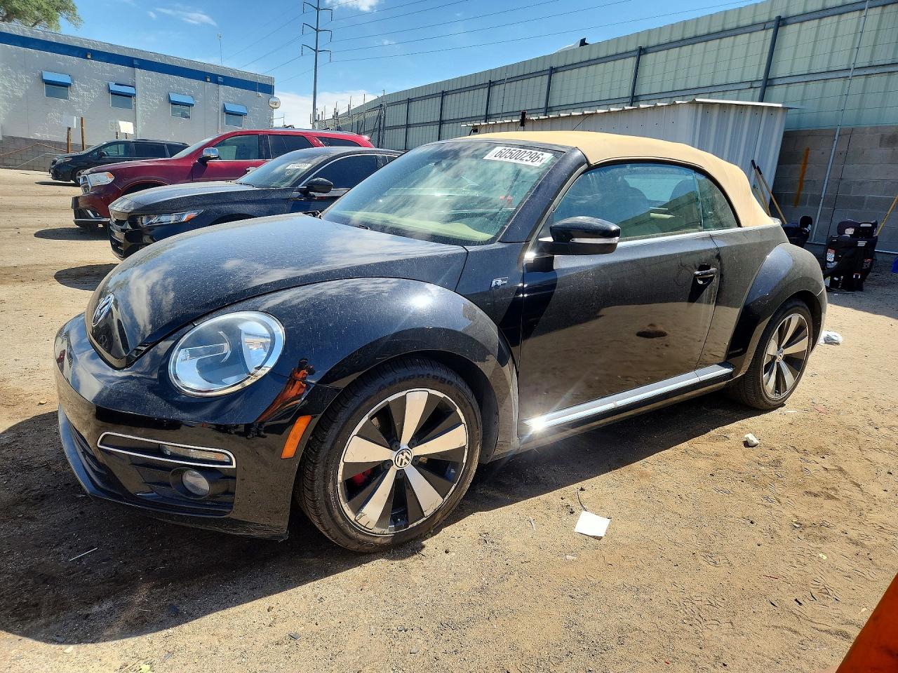2014 Volkswagen Beetle Turbo Black vin: 3VW7T7AT6EM802495