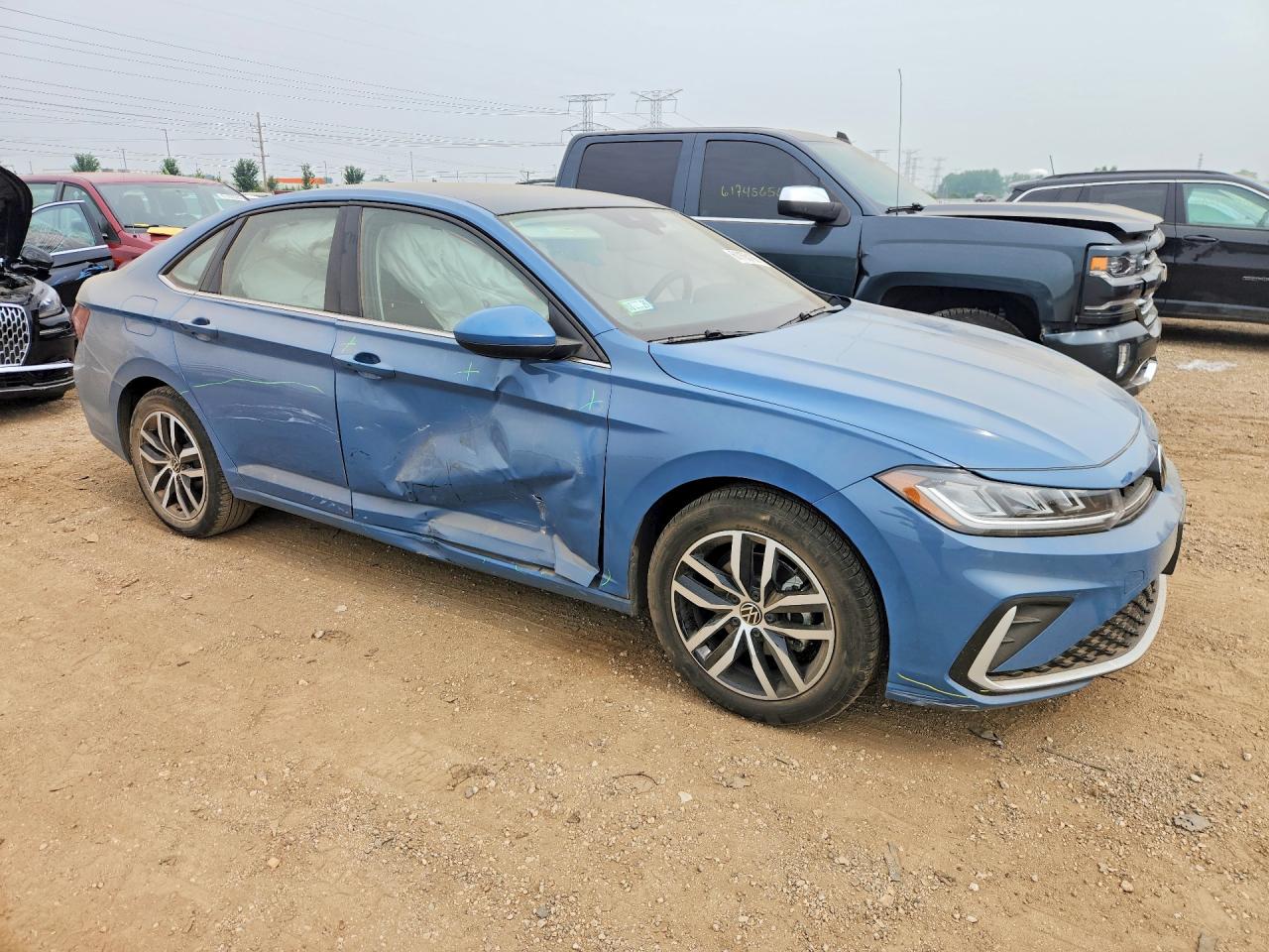 2026 Volkswagen Jetta Se Blue vin: 3VW7W7BU8TM040458