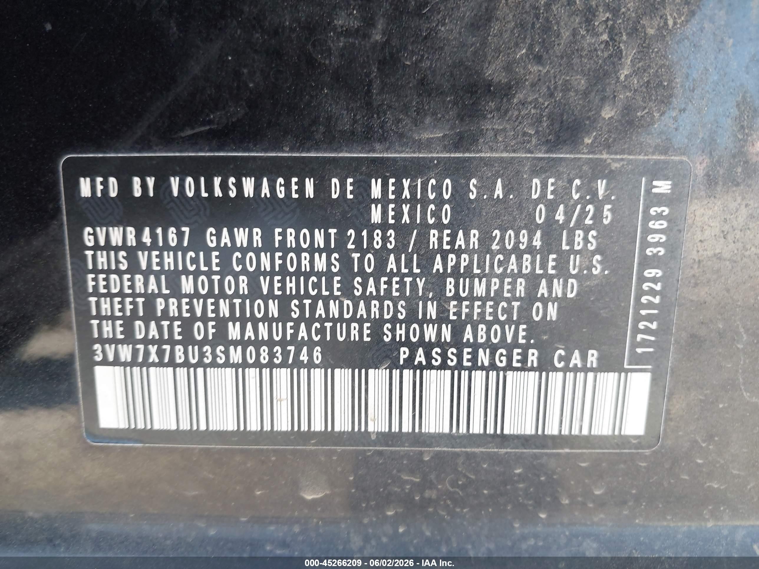 2025 Volkswagen Jetta 1.5t Se Черный vin: 3VW7X7BU3SM083746