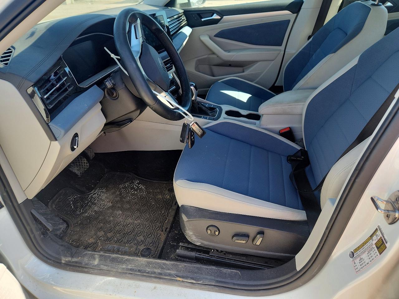 2025 Volkswagen Jetta Se White vin: 3VW7X7BU3SM098196